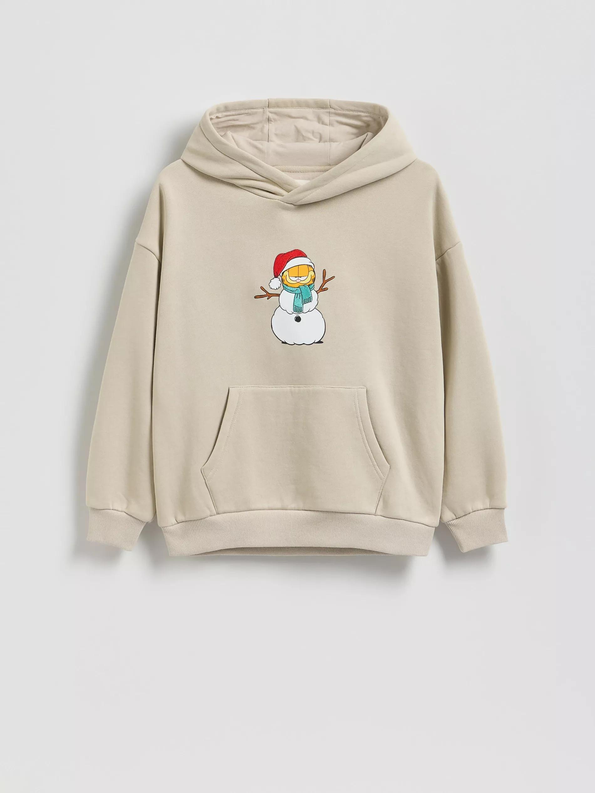 Beige Garfield Sweatshirt, Beige, large image number 0