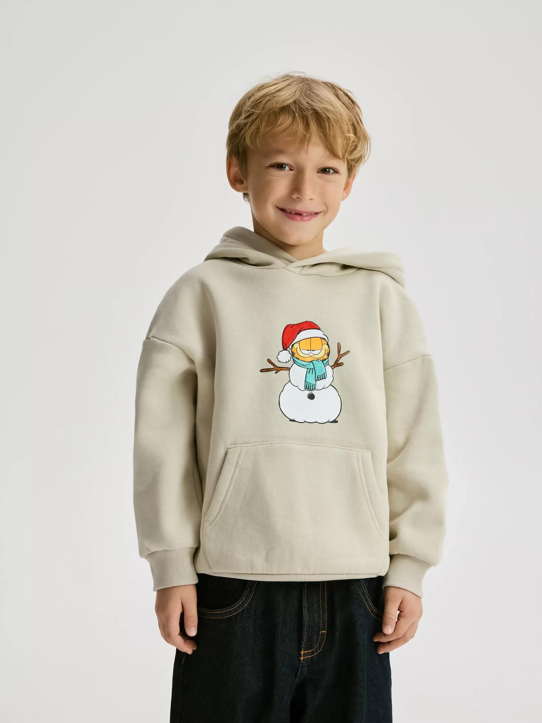 Beige Garfield Sweatshirt, Beige, large image number 4