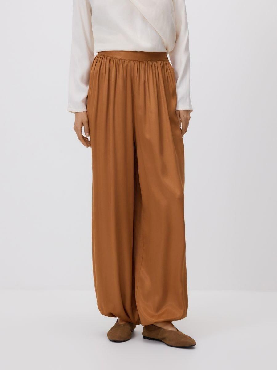 بنطال جوغر بني, Brown, large image number 3