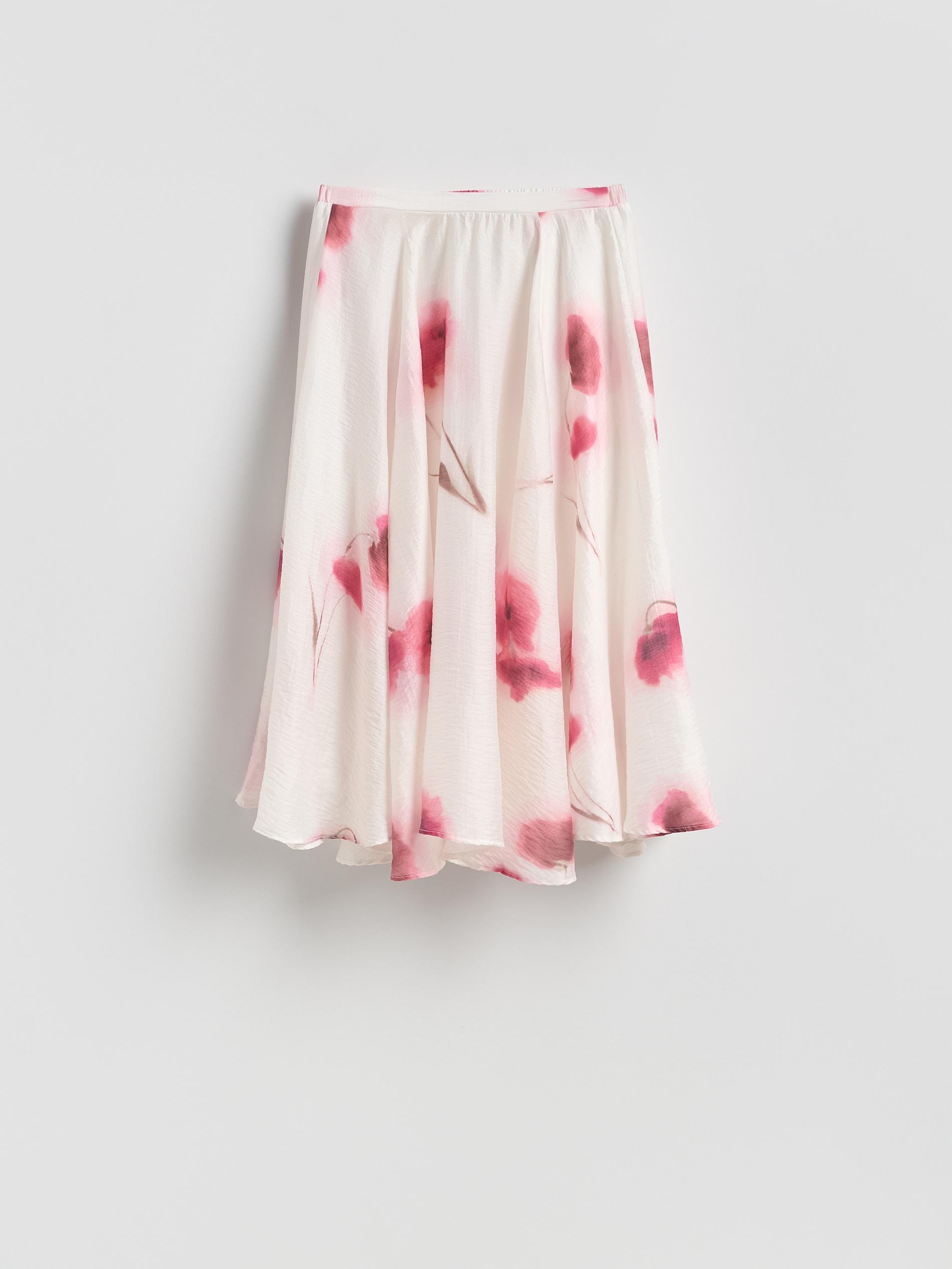 Multicolour Patterned Lyocell Skirt, Multicolor, large image number 4