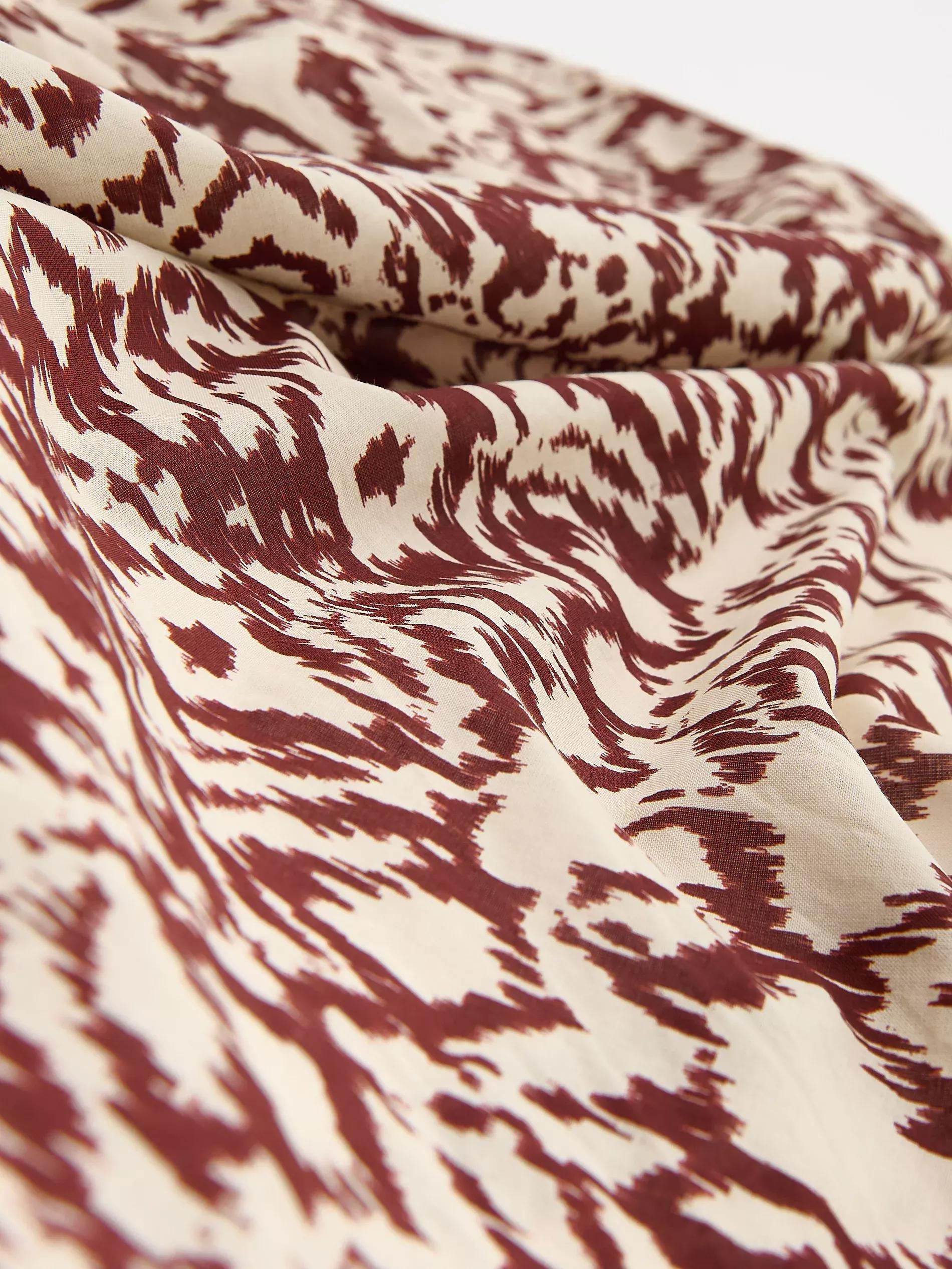 Brown Patterned Neckerchief, Brown, medium