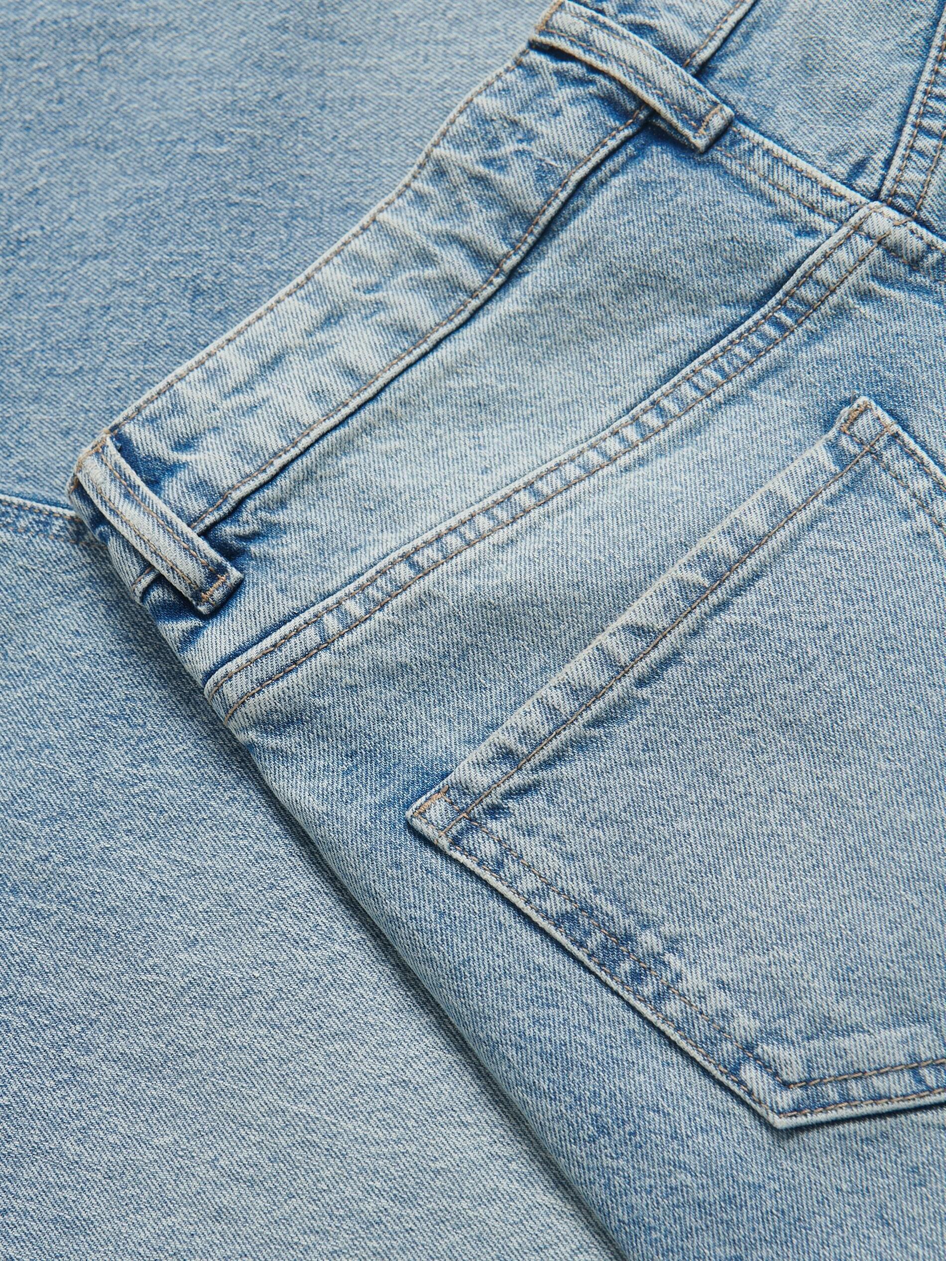 Blue Wide Leg Jeans, Blue, large image number 5