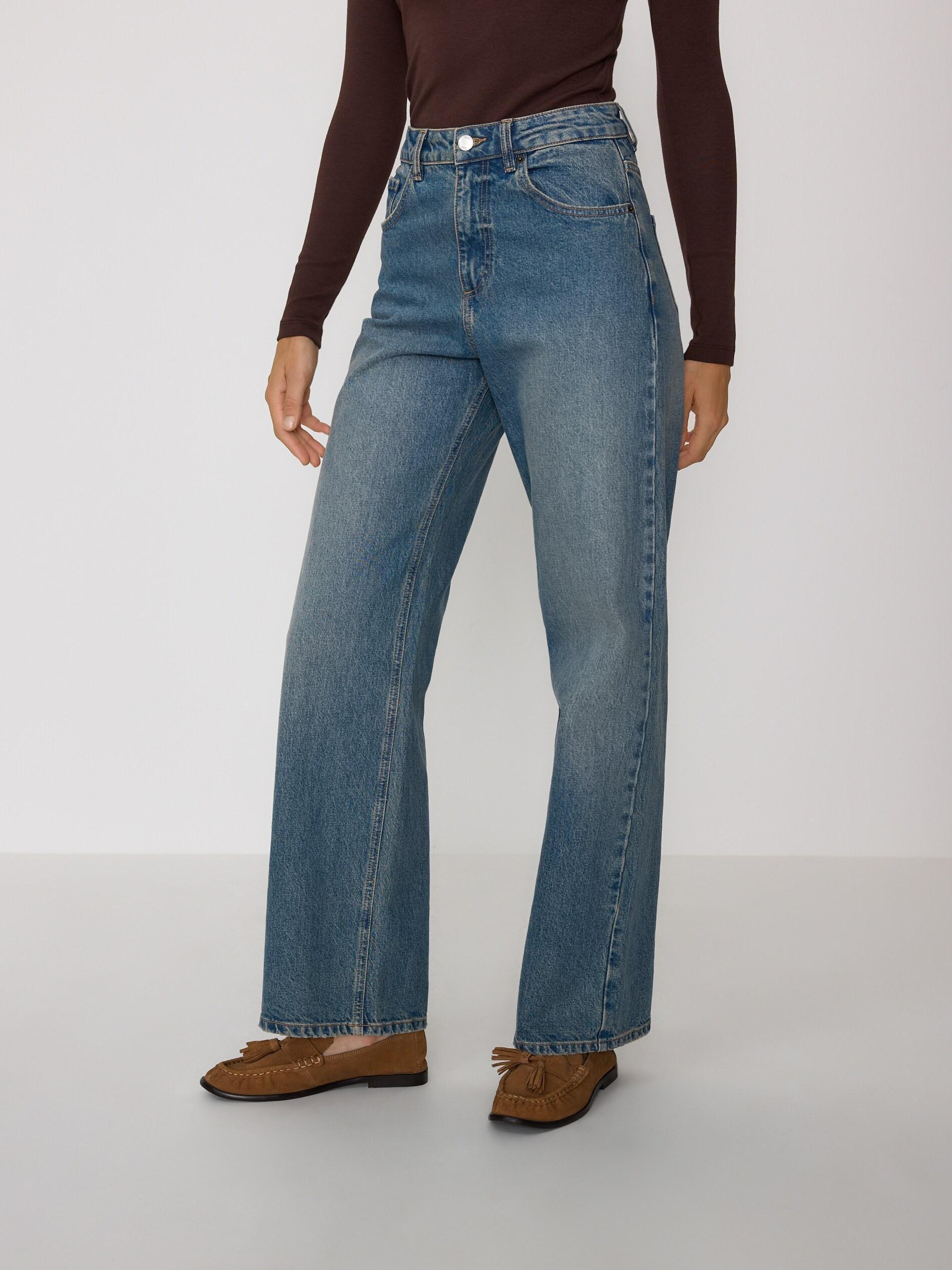 Blue Jeans Wide Leg Jeans, Blue, large image number 1