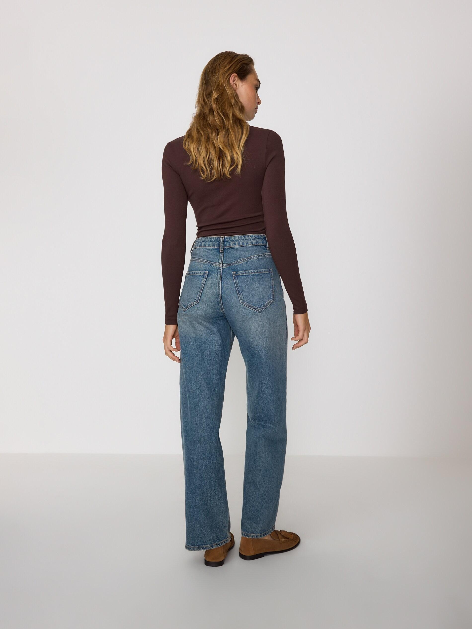 Blue Jeans Wide Leg Jeans, Blue, large image number 3