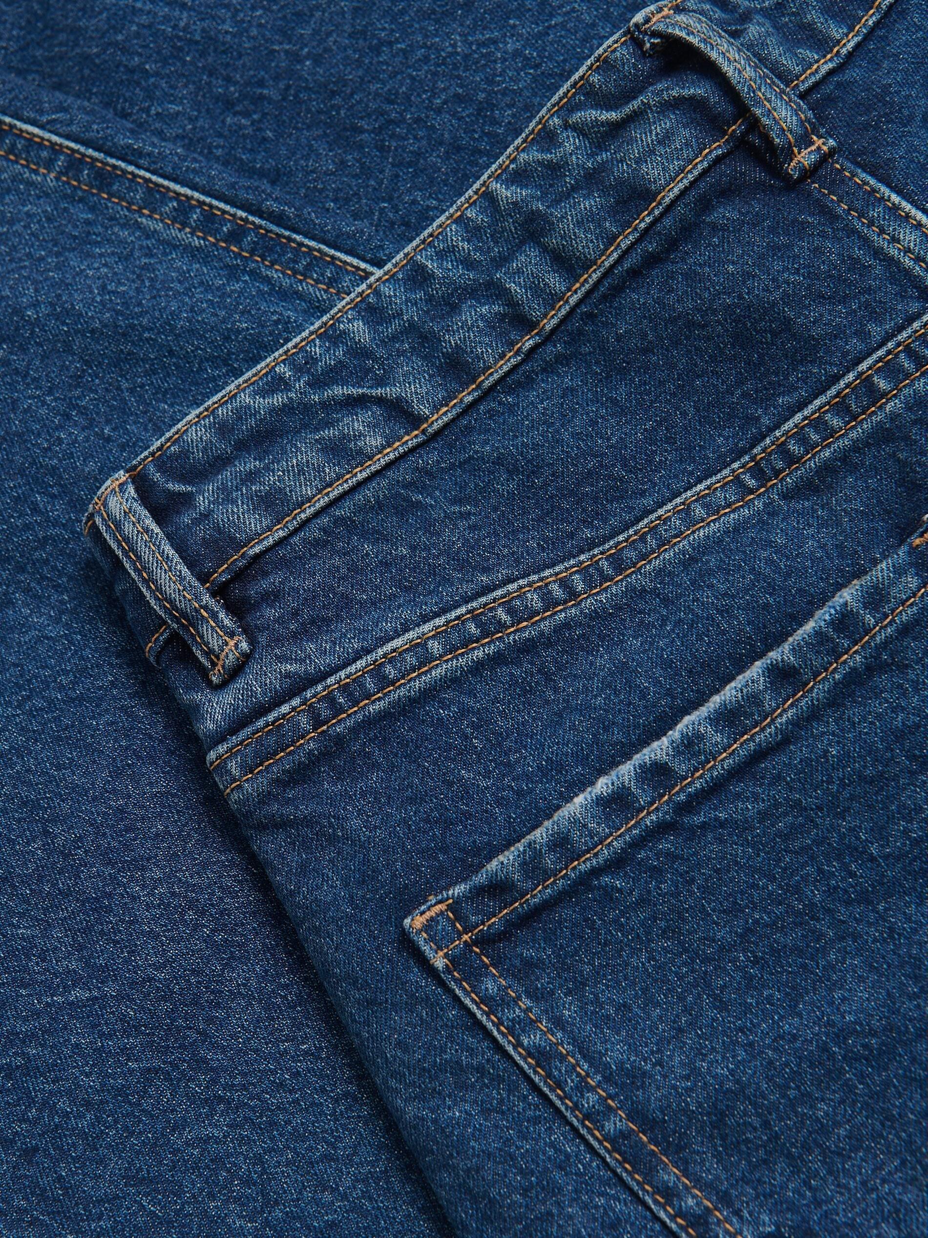 Navy Wide Leg Jeans, Navy, large image number 5