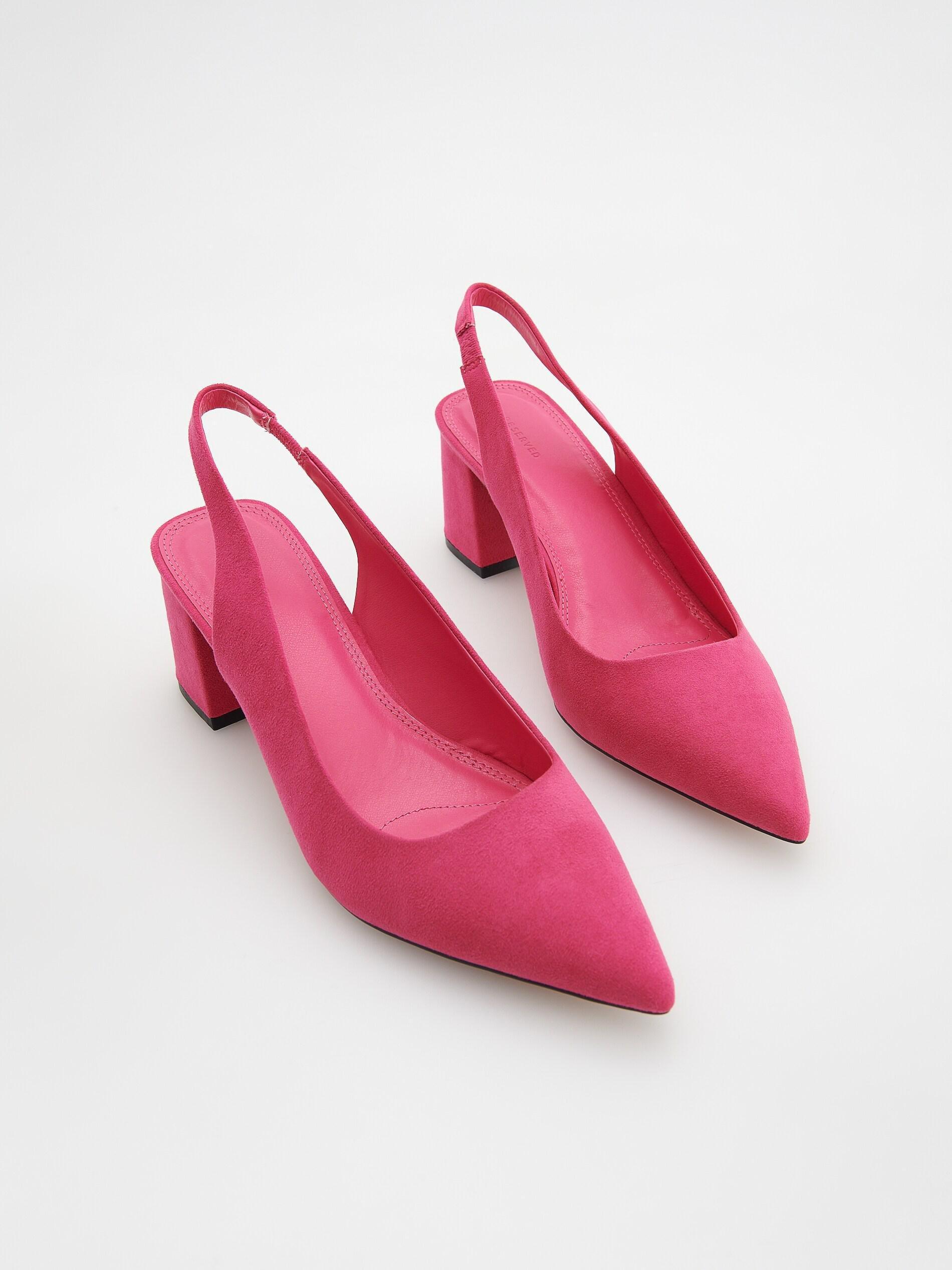 Pink Chunky Heel Pumps, , large image number 0