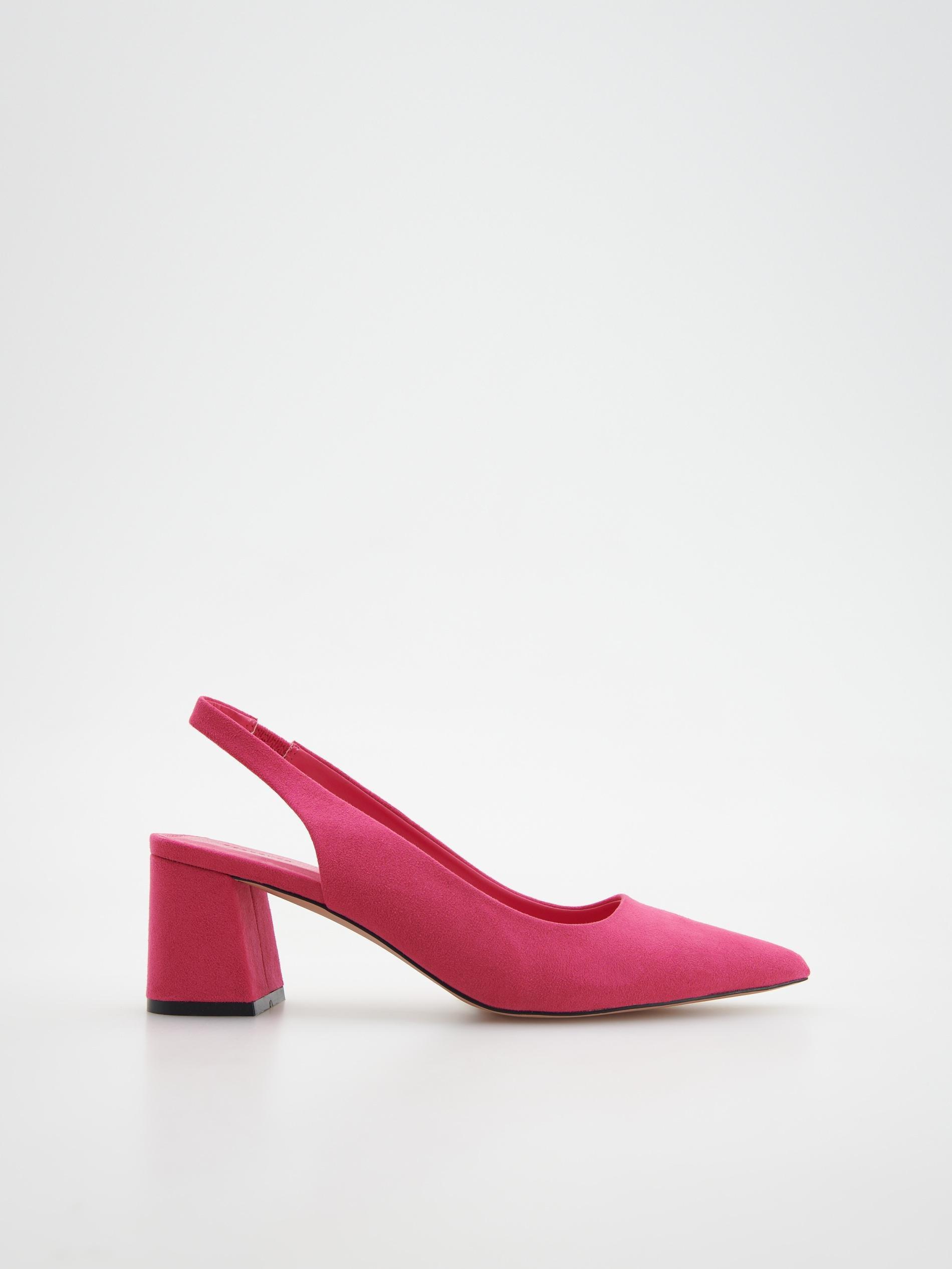 Pink Chunky Heel Pumps, , large image number 1