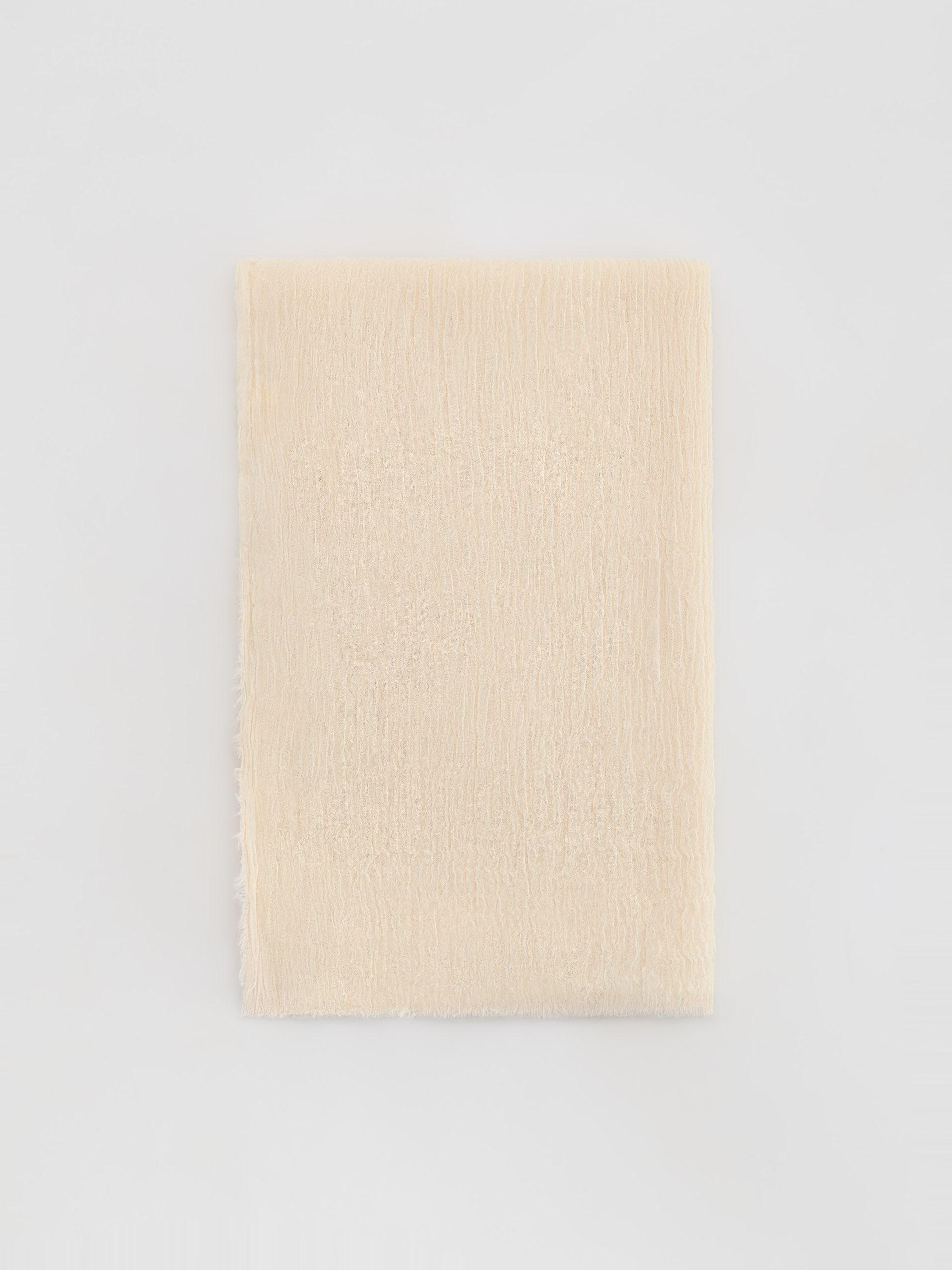 وشاح كتان كريمي, Ivory, medium
