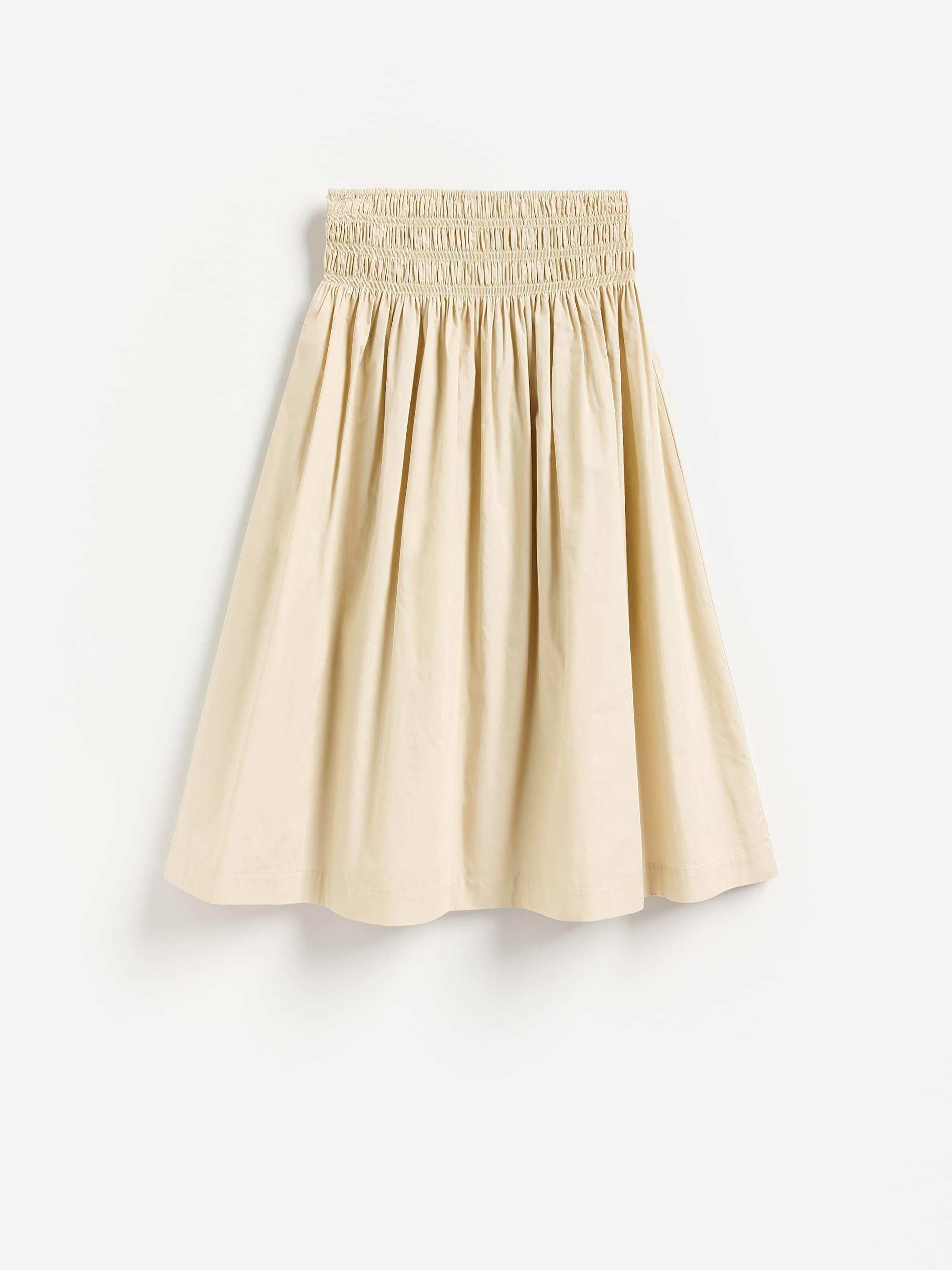 Beige Cotton Maxi Skirt, Beige, large image number 3