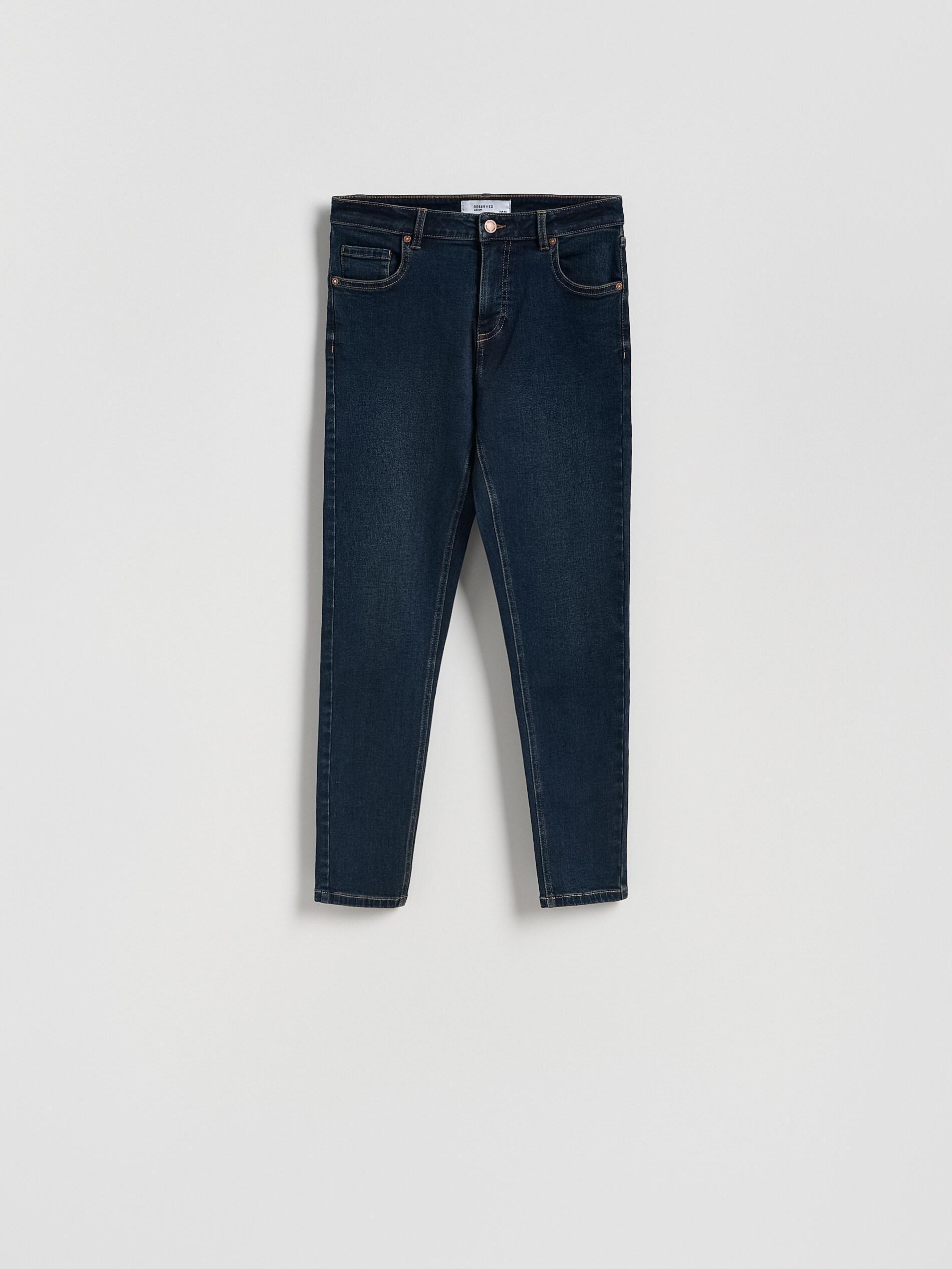 Navy Mid Rise Slim Jeans, Navy, large image number 4