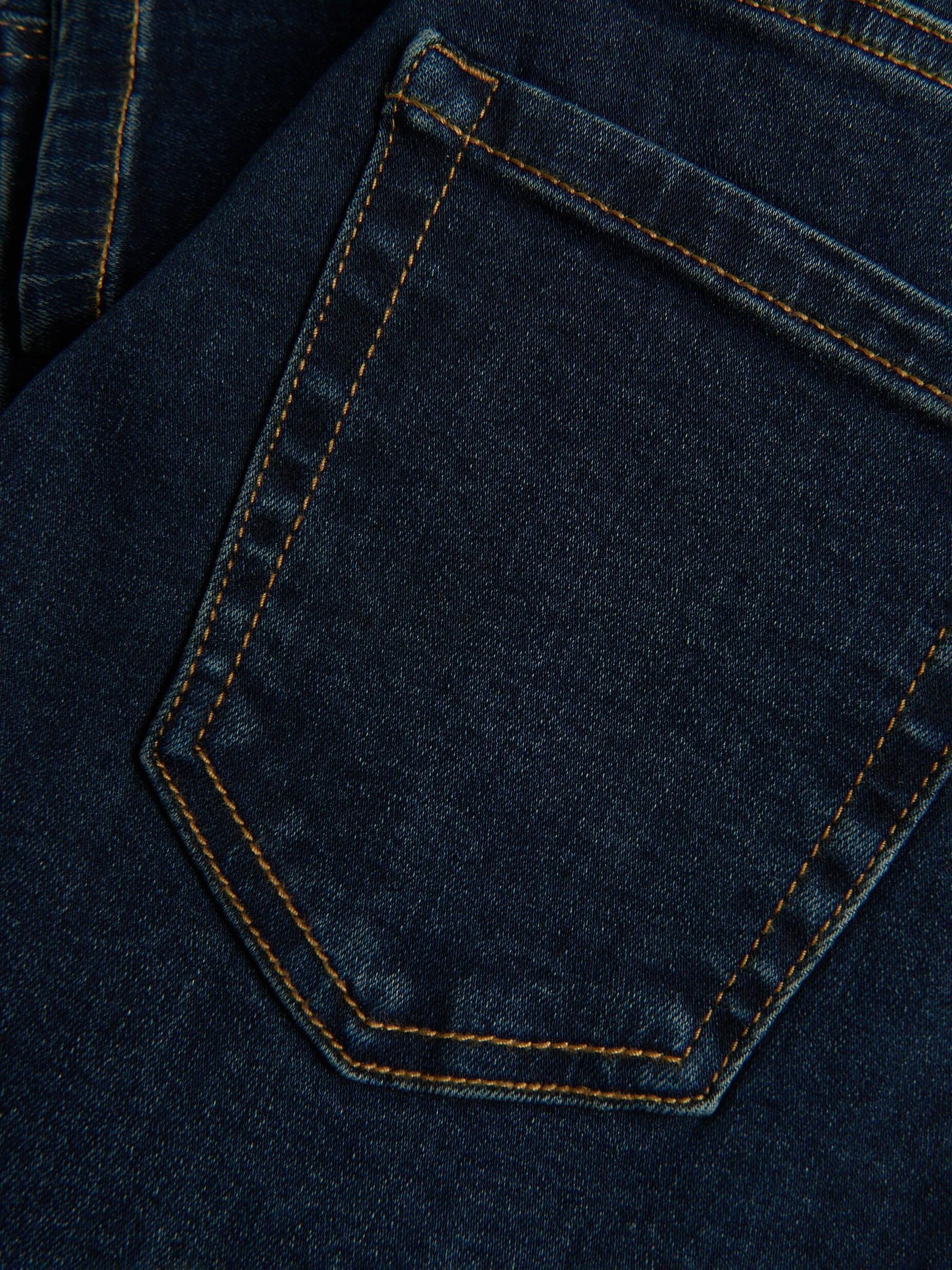 Navy Mid Rise Slim Jeans, Navy, large image number 5