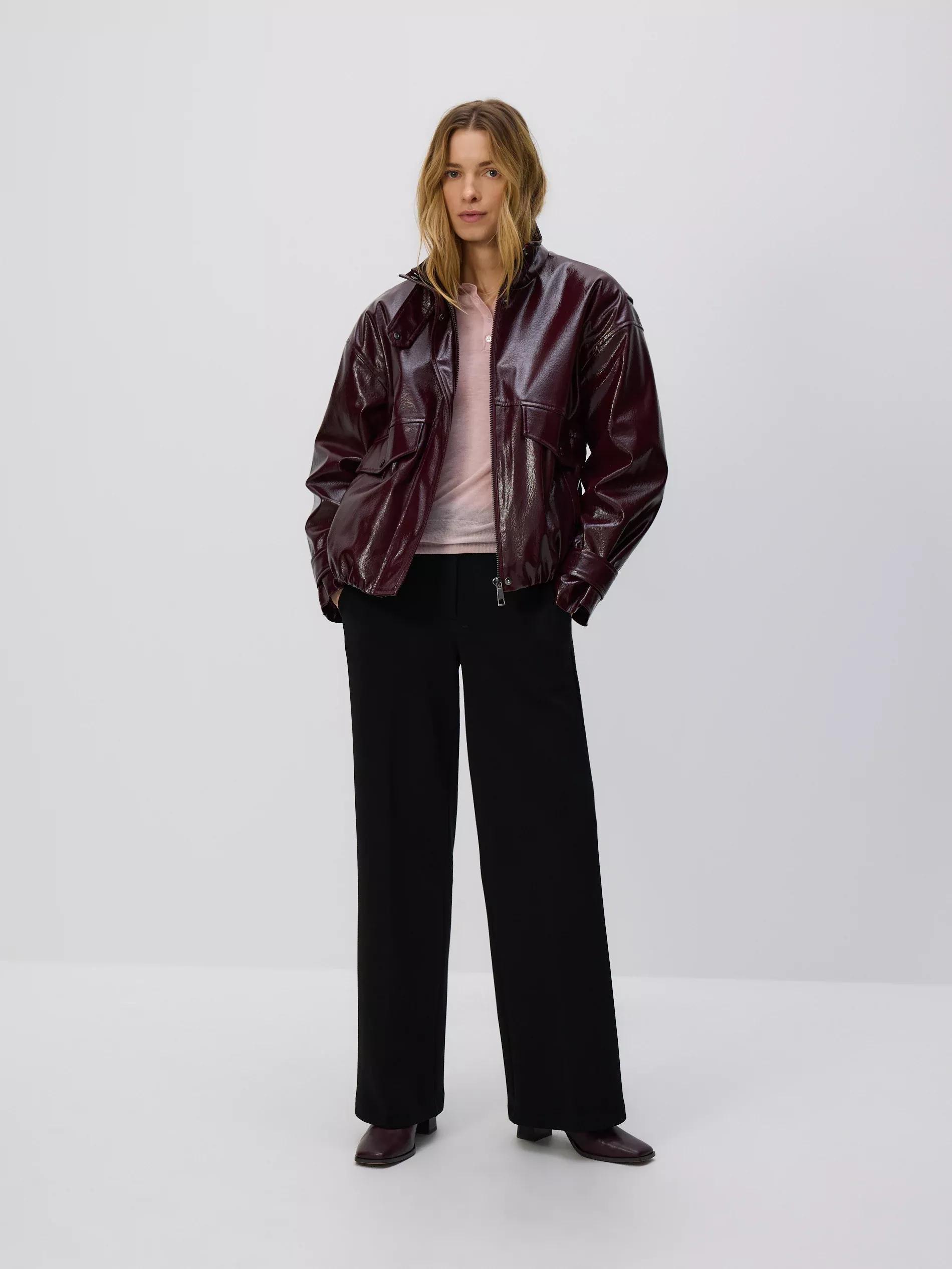 Brown Outer Jacket, Burgundy, large image number 2