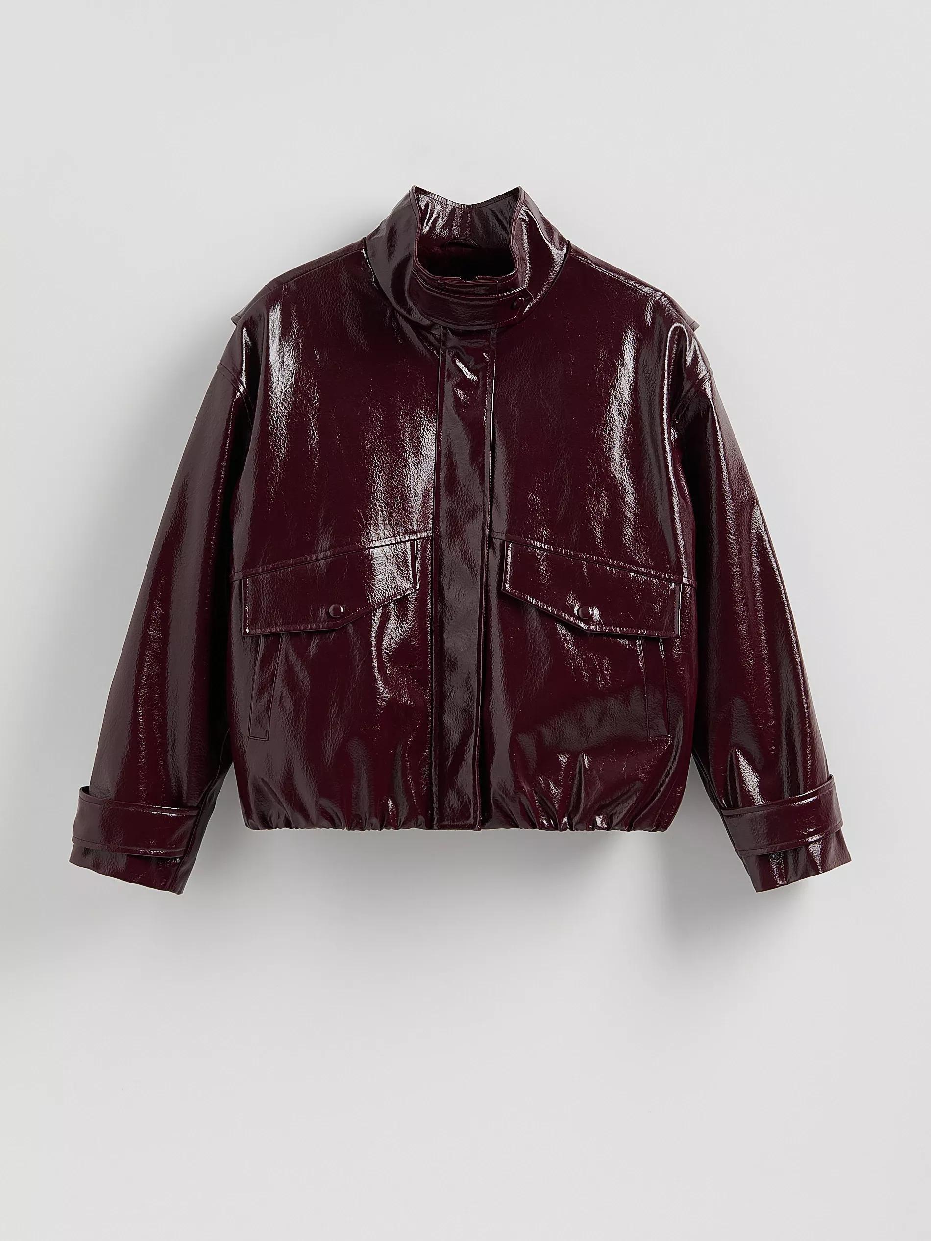Brown Outer Jacket, Burgundy, large image number 4