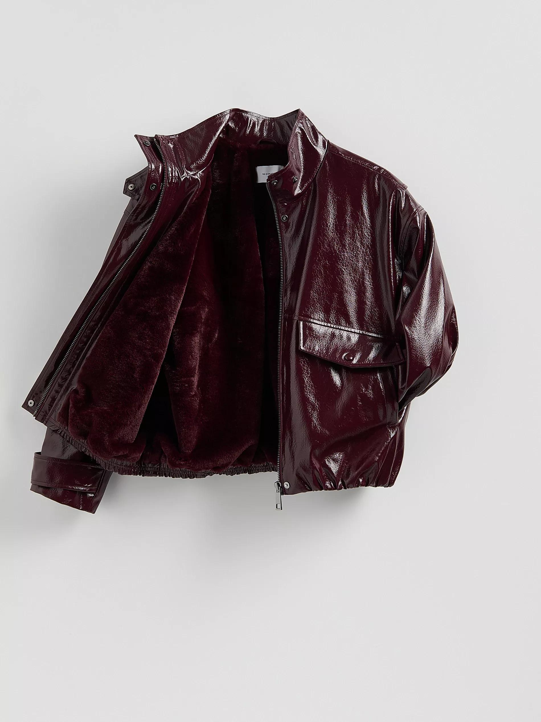 Brown Outer Jacket, Burgundy, large image number 5