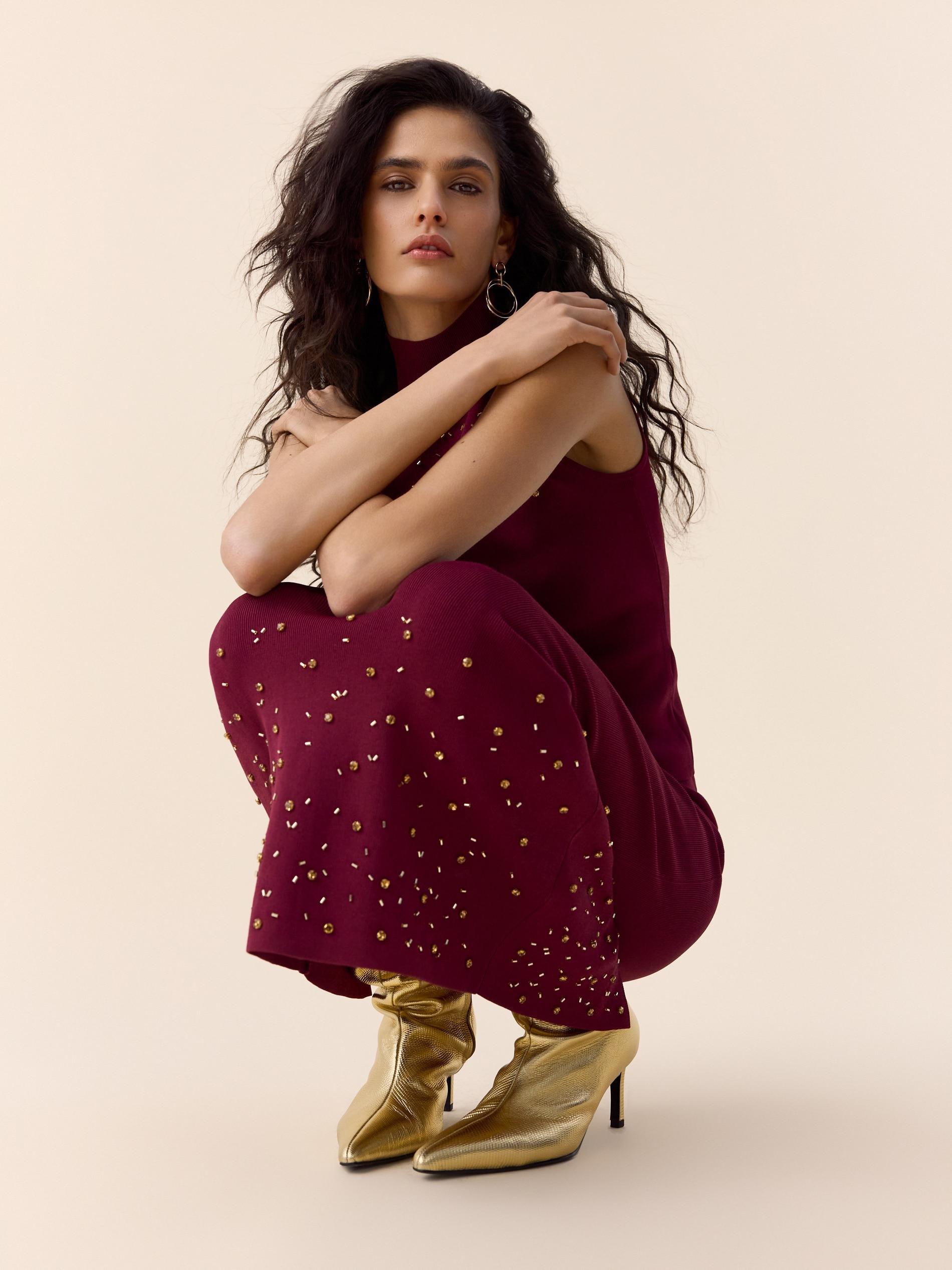 Fuchsia Skirt With Applique, Pink, medium