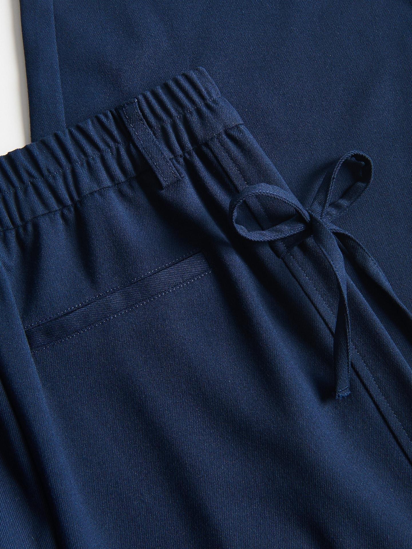 Navy Viscose Rich Trousers, Navy, large image number 5