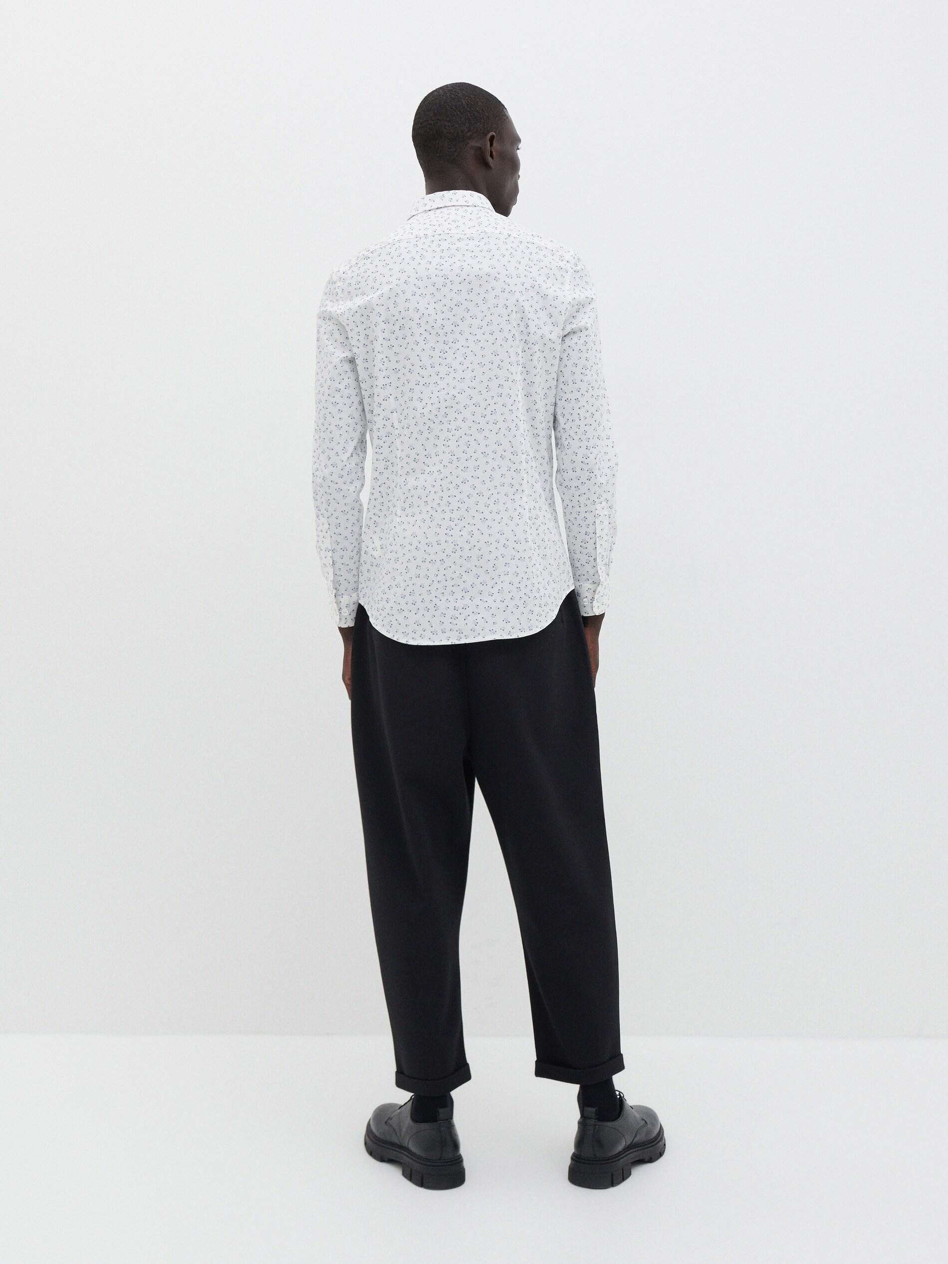 Blue Shirt With A Fine Pattern, Men, , large image number 2