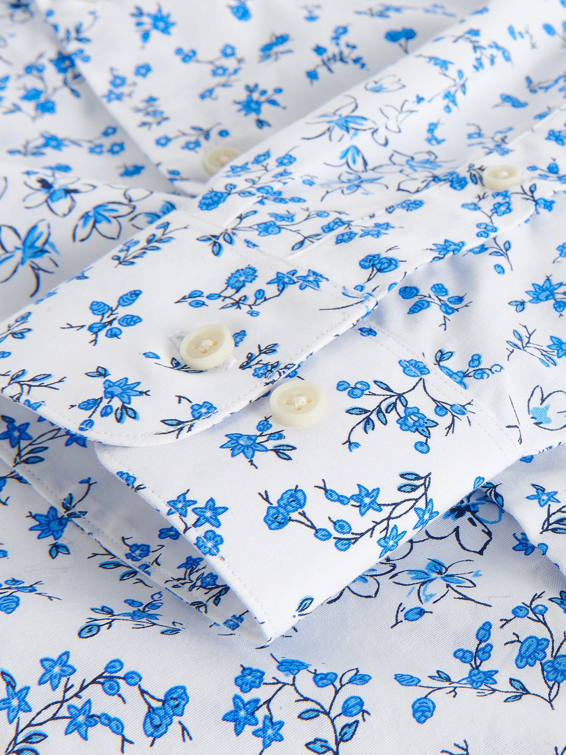 Blue Shirt With A Fine Pattern, Men, , large image number 5