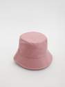 Reserved - Pink Faux Leather Bucket Hat, Kids Girls