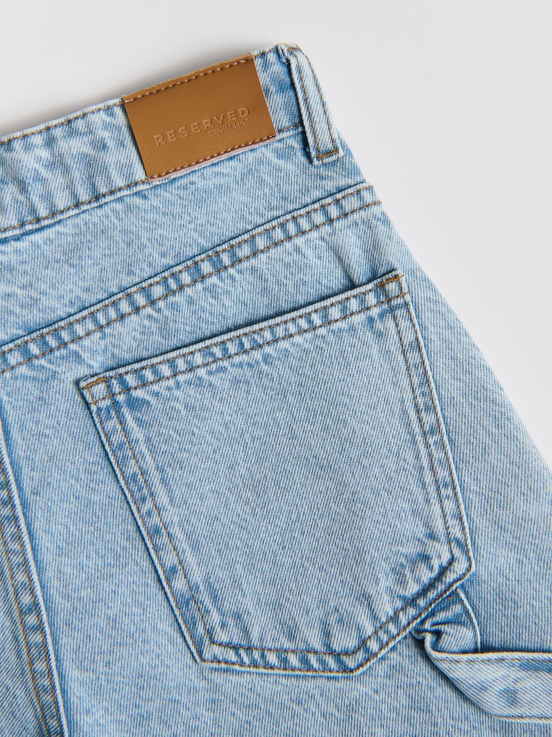 Blue Jeans Denim Shorts, Blue, large image number 3