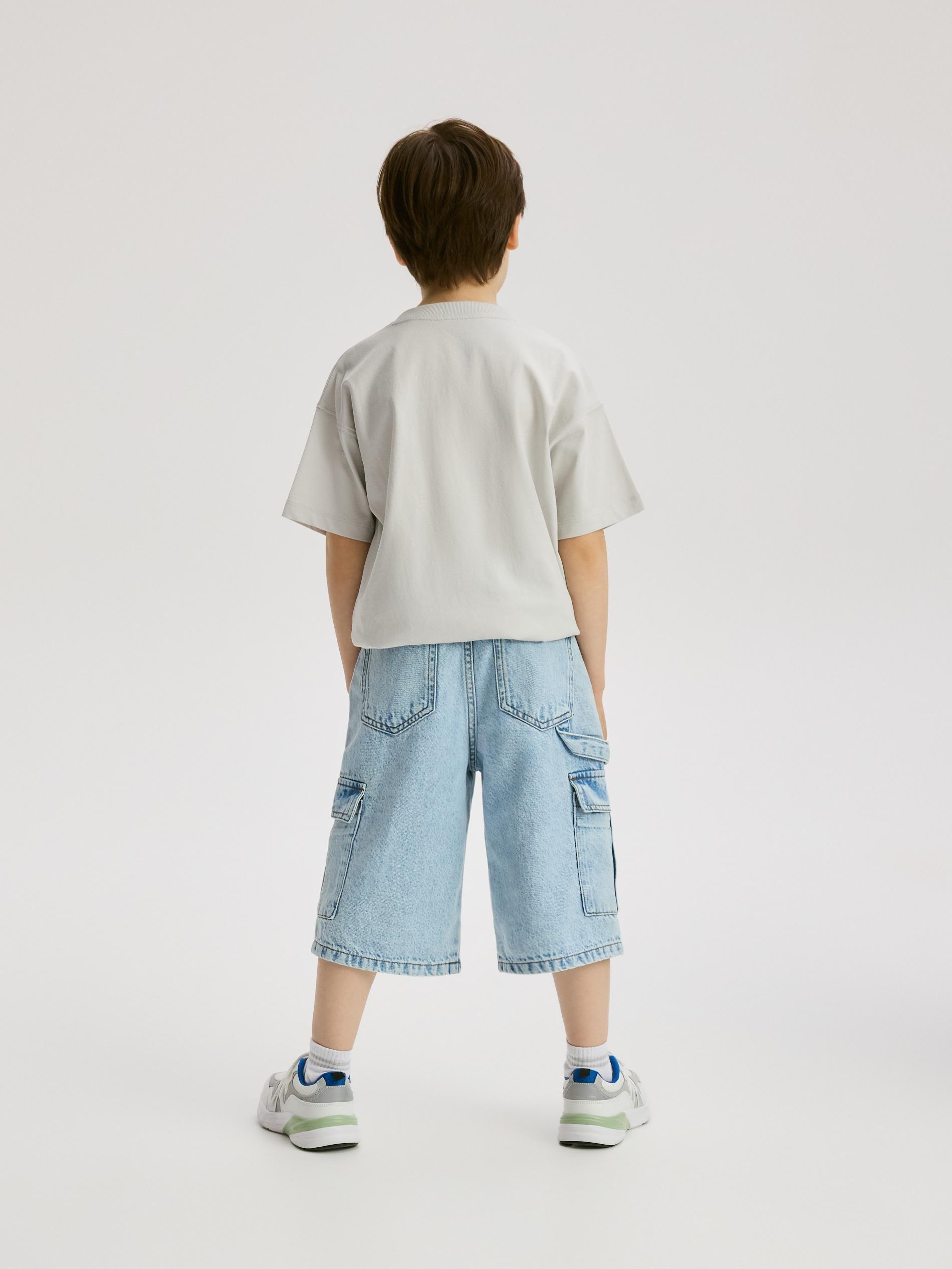 Blue Jeans Denim Shorts, Blue, large image number 8