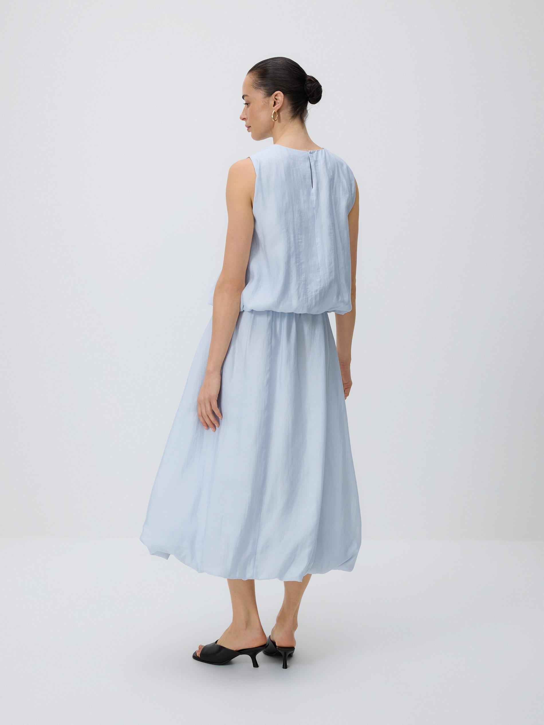 Blue Lyocell Blend Skirt, Blue, large image number 2