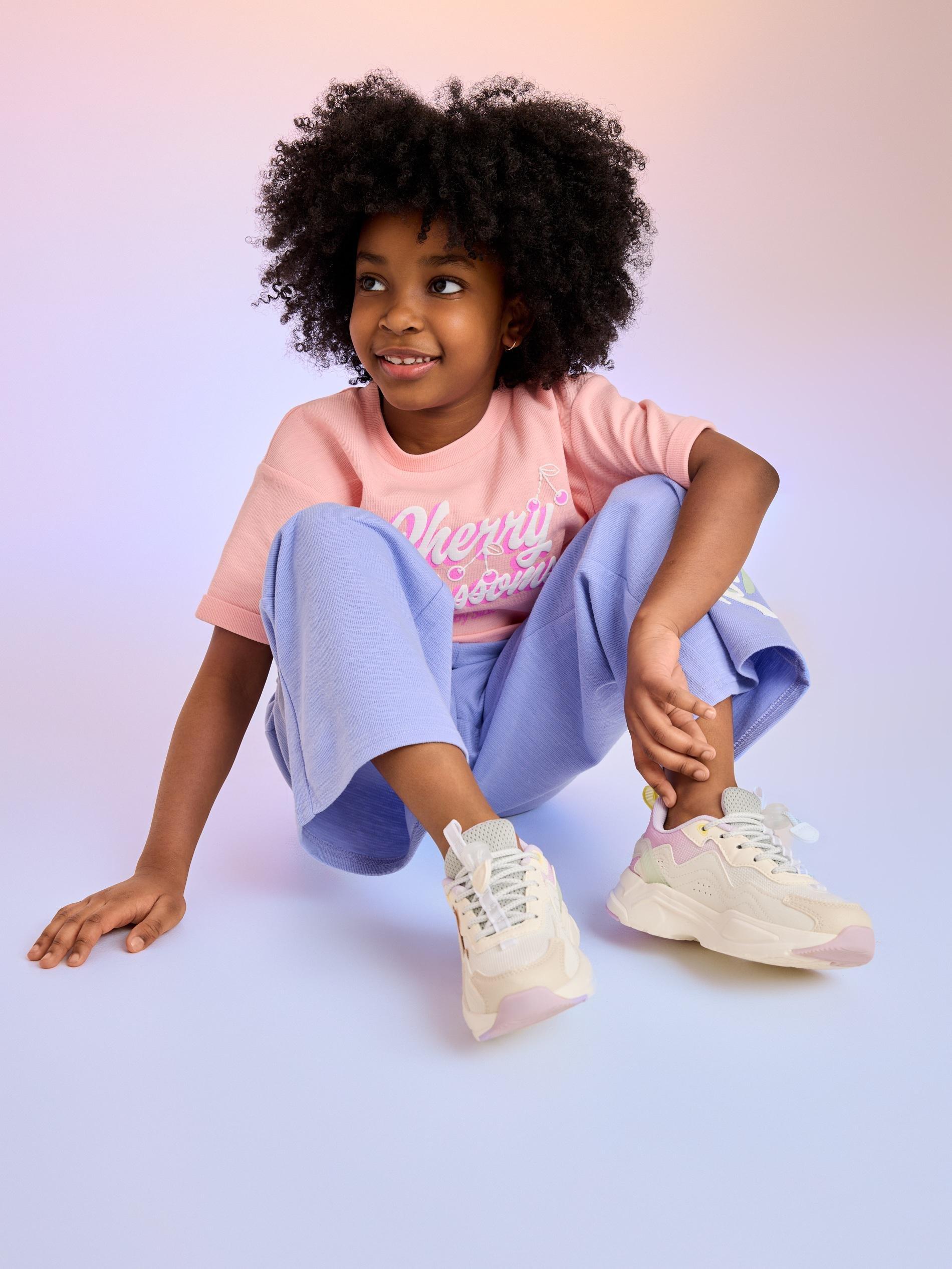 White White Faux Leather Sneakers, White, large image number 3