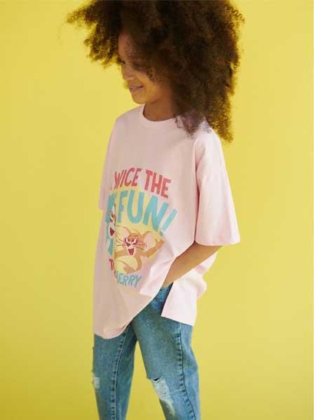 Pink Tom & Jerry T-Shirt, Kids Girl, , large image number 1