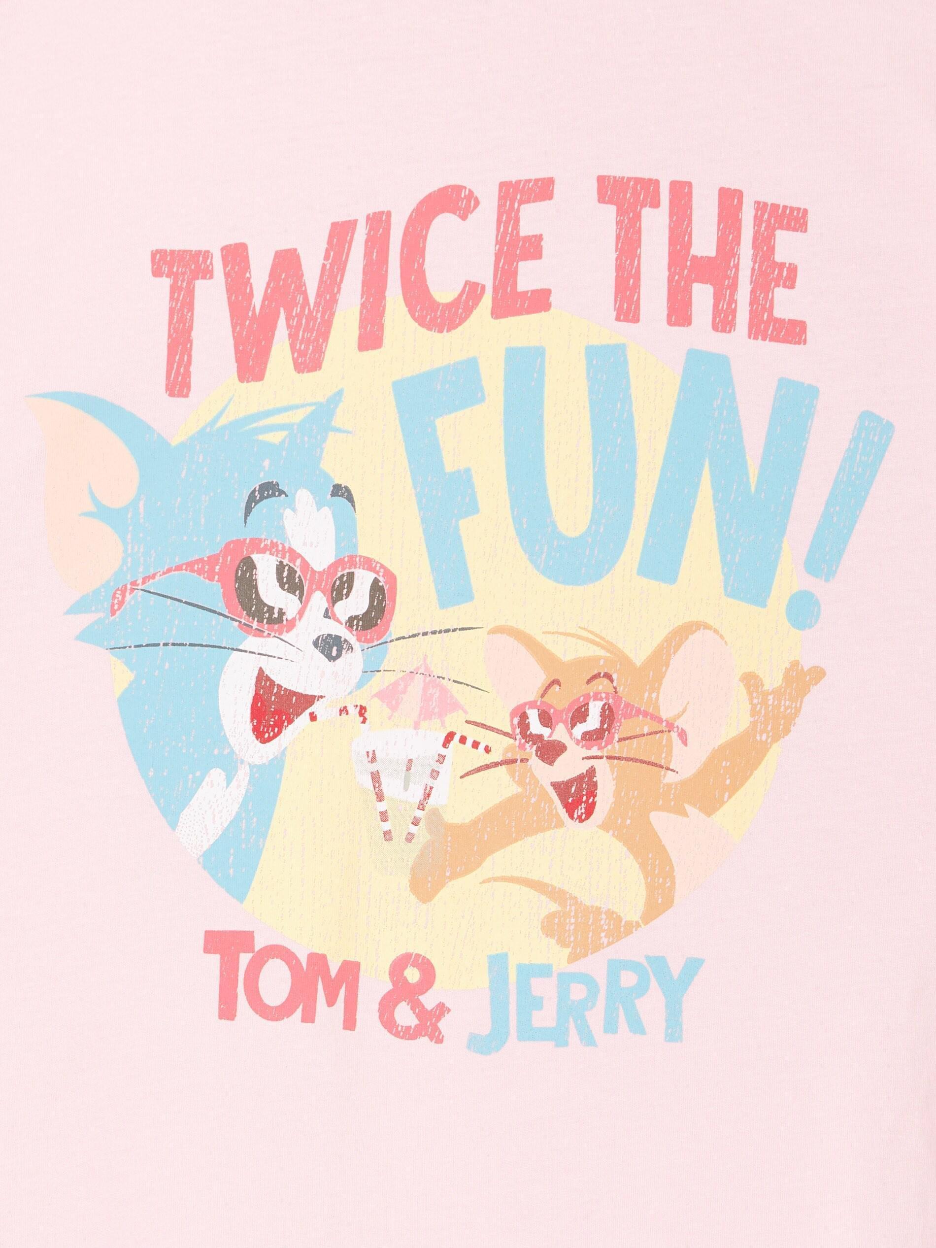 Pink Tom & Jerry T-Shirt, Kids Girl, , large image number 5