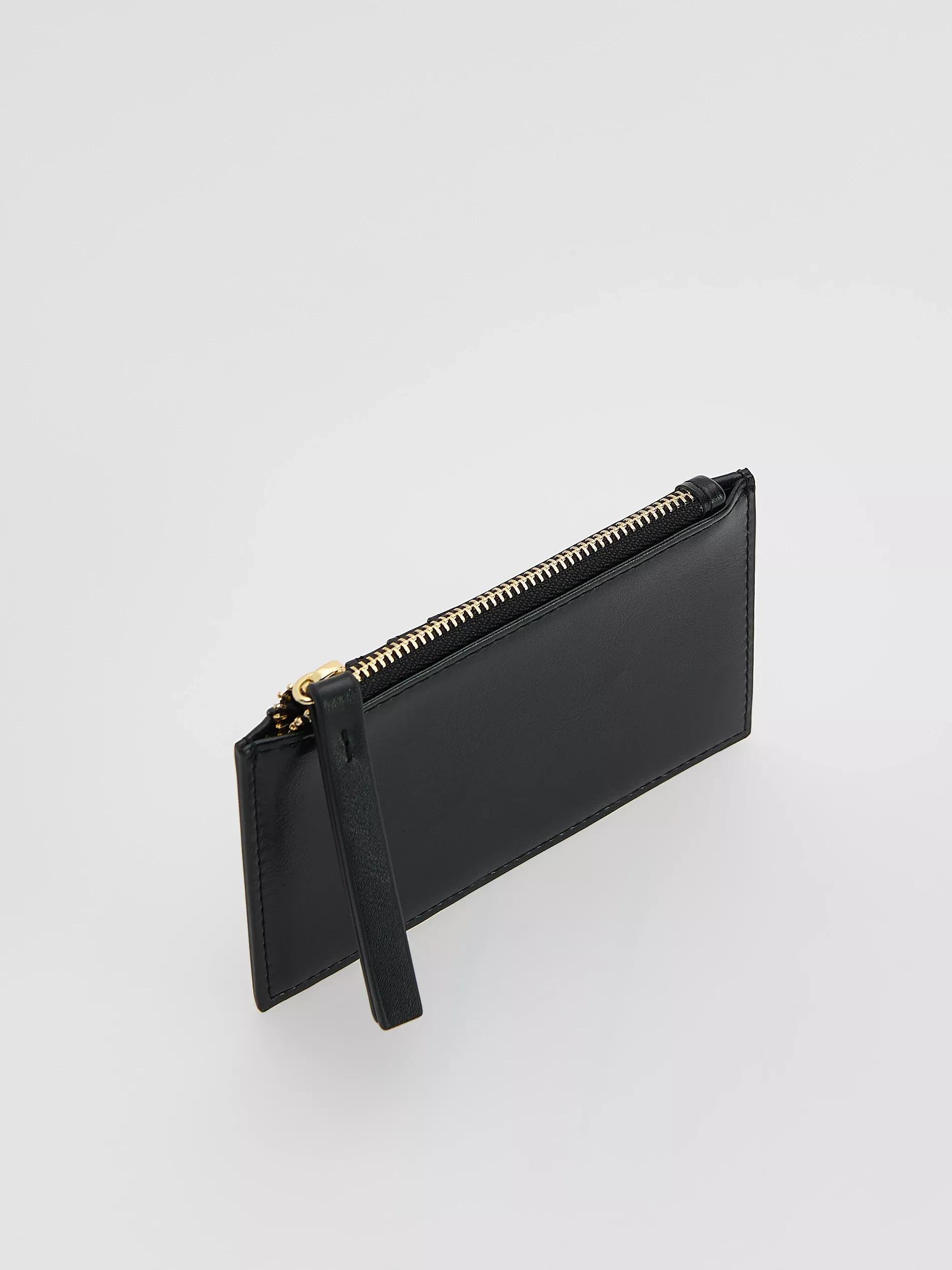 Black Card Holder, Black, large image number 1