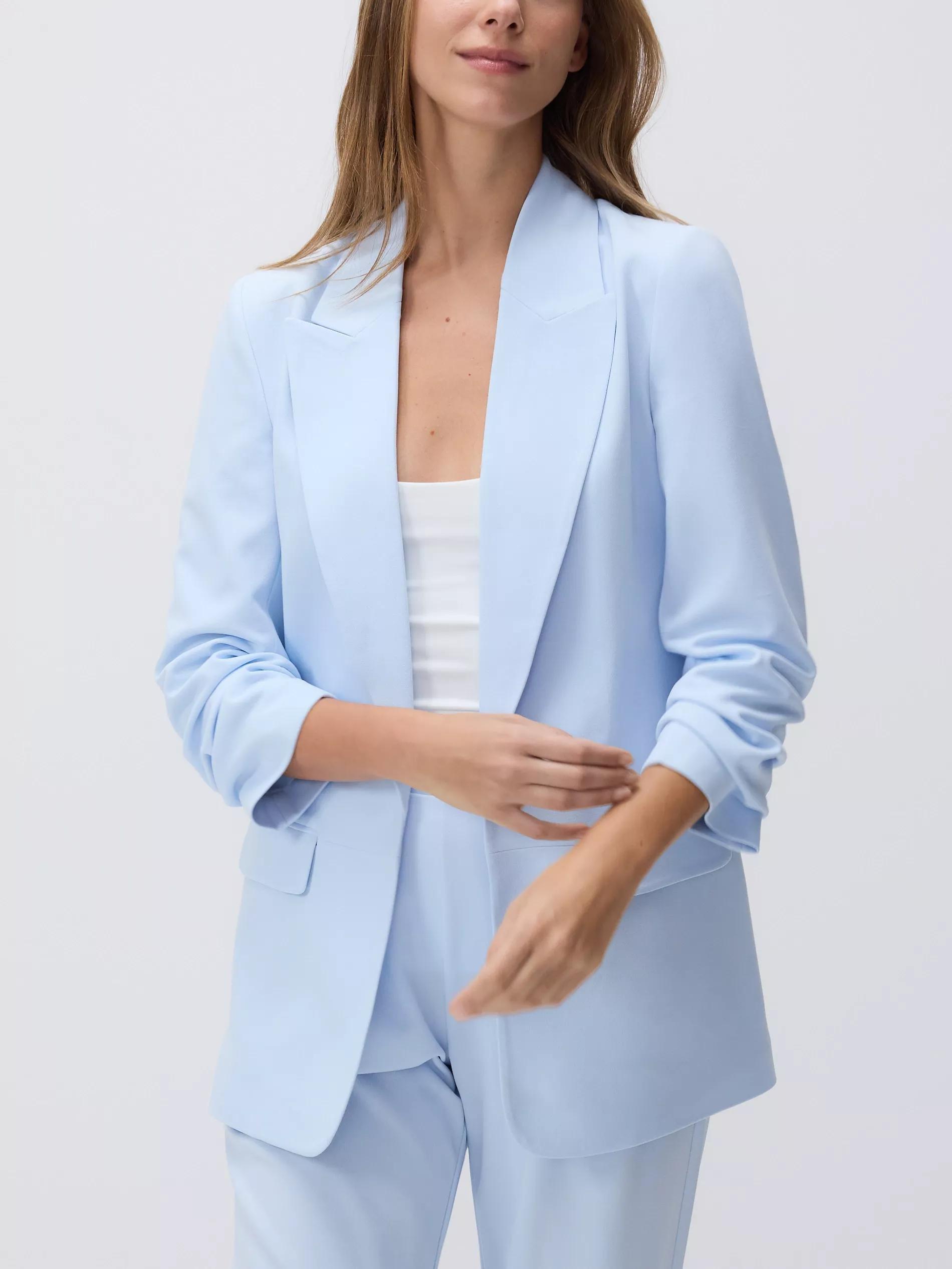Blue Jacket With Wrinkled Sleeves, , large image number 1