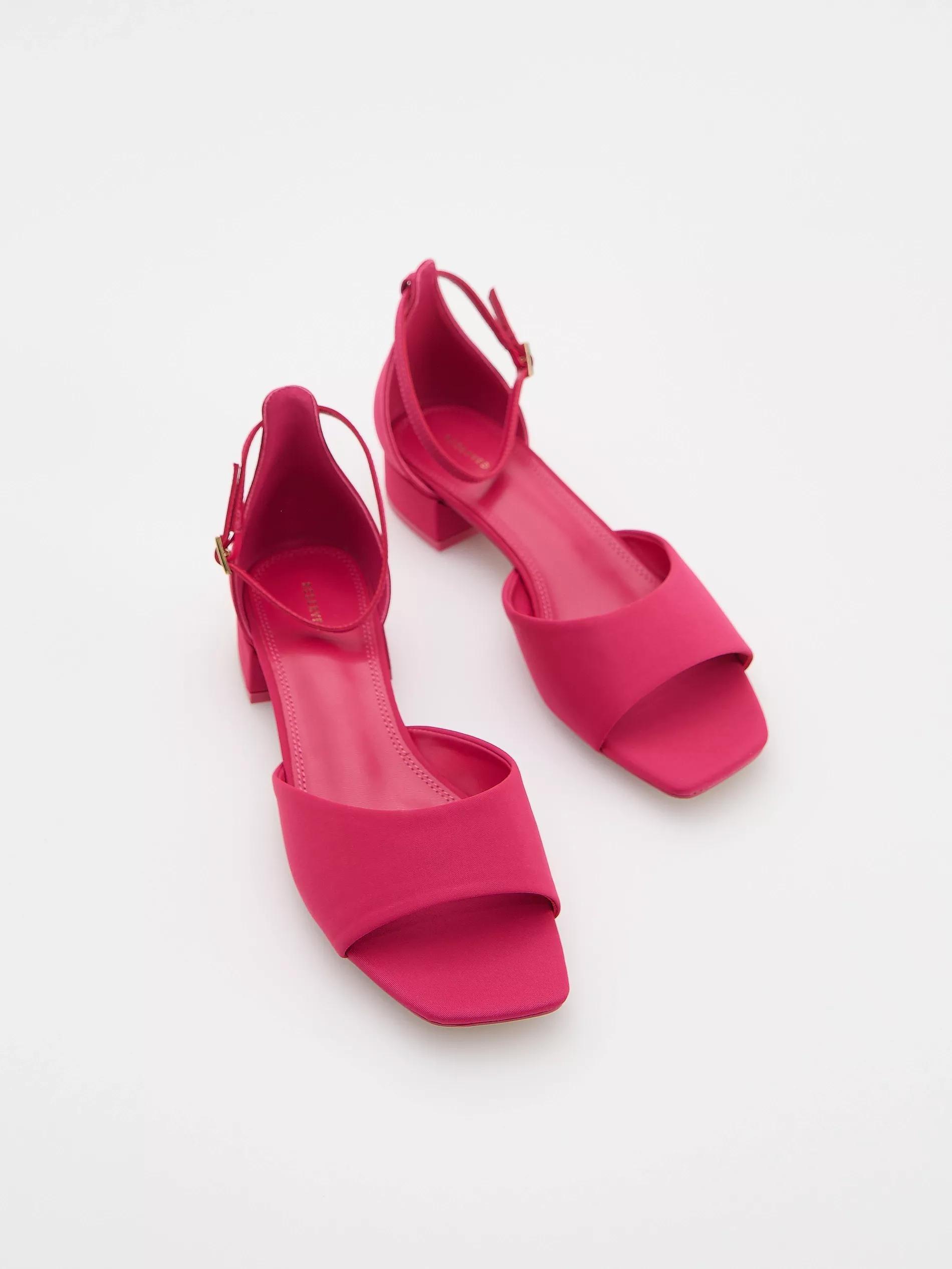 Fuchsia Heeled Sandals, , large image number 1