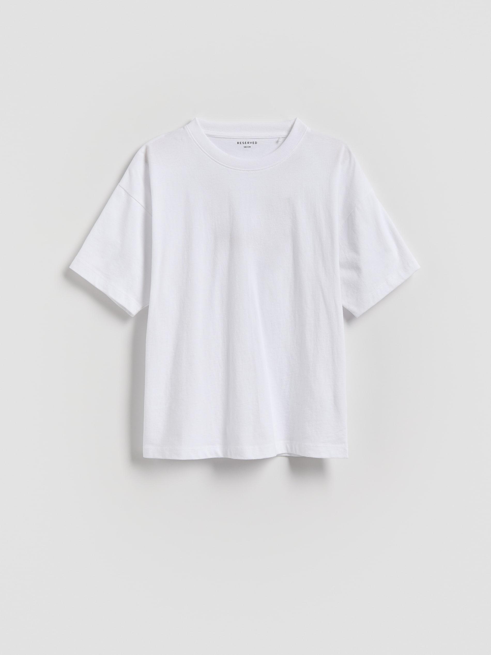 White Basic Cotton T-Shirt 2 Pack, White, medium