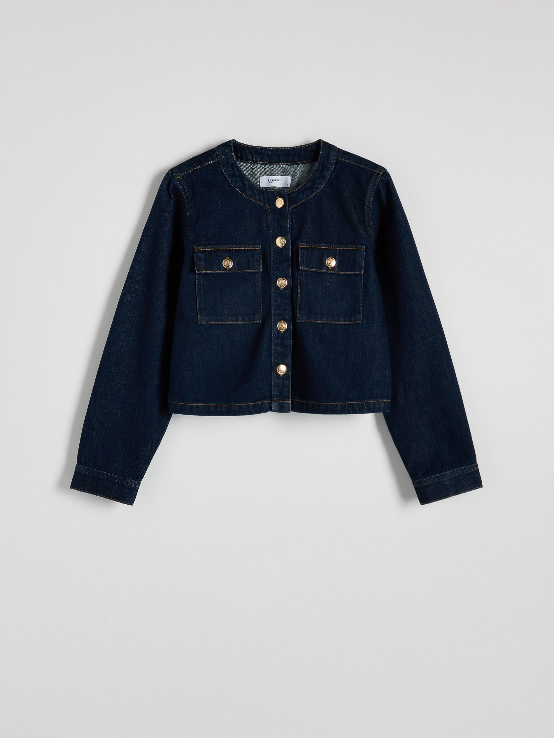 Blue Denim Jacket, Navy, large image number 0
