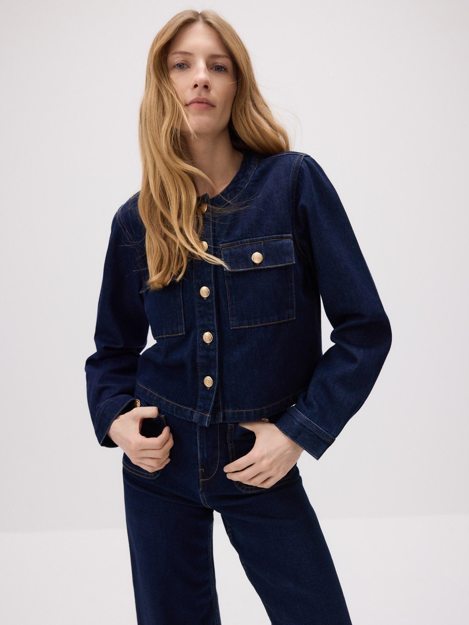 Blue Denim Jacket, Navy, large image number 2