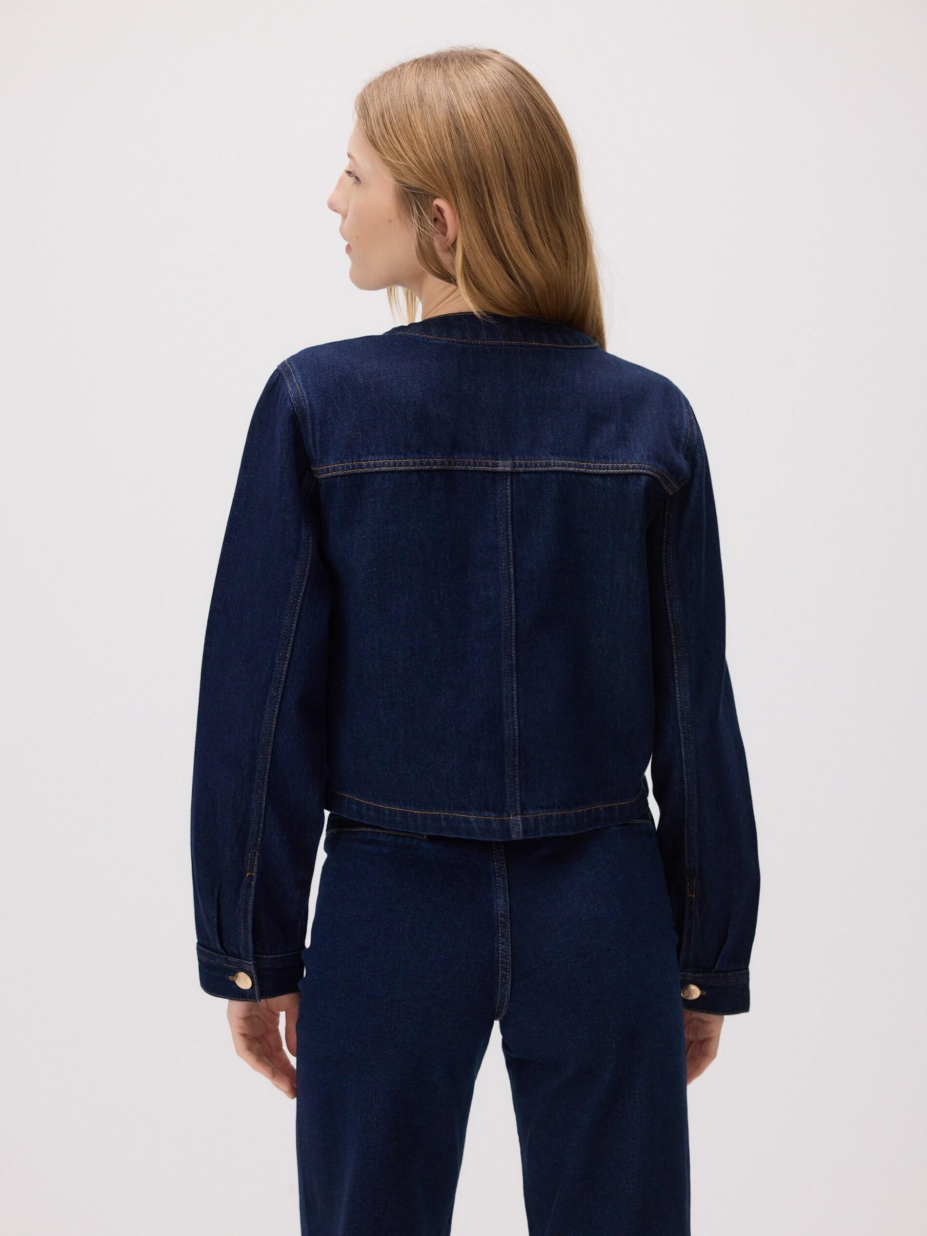 Blue Denim Jacket, Navy, large image number 5