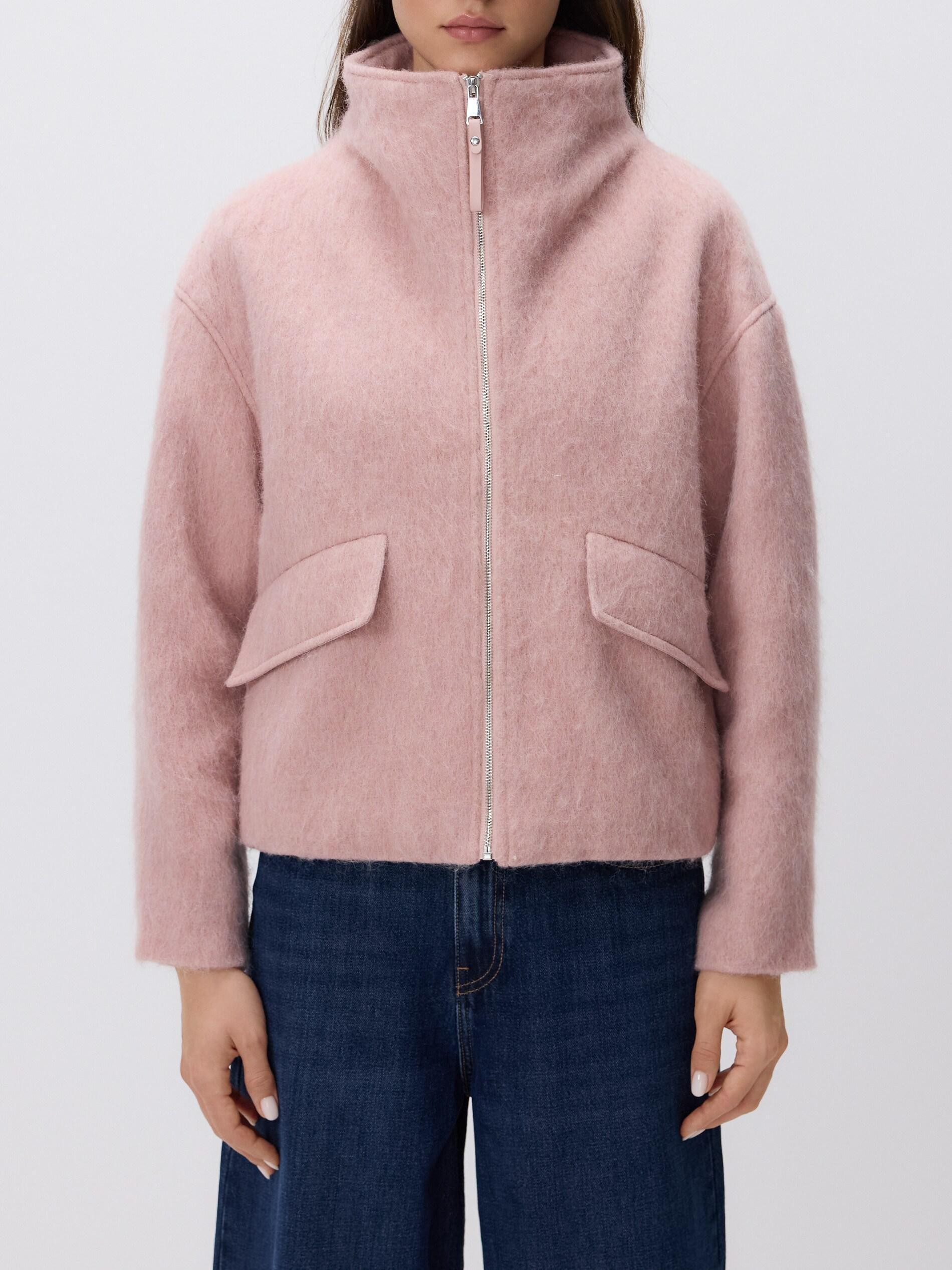 Pink Wool Rich Jacket, Pink, medium