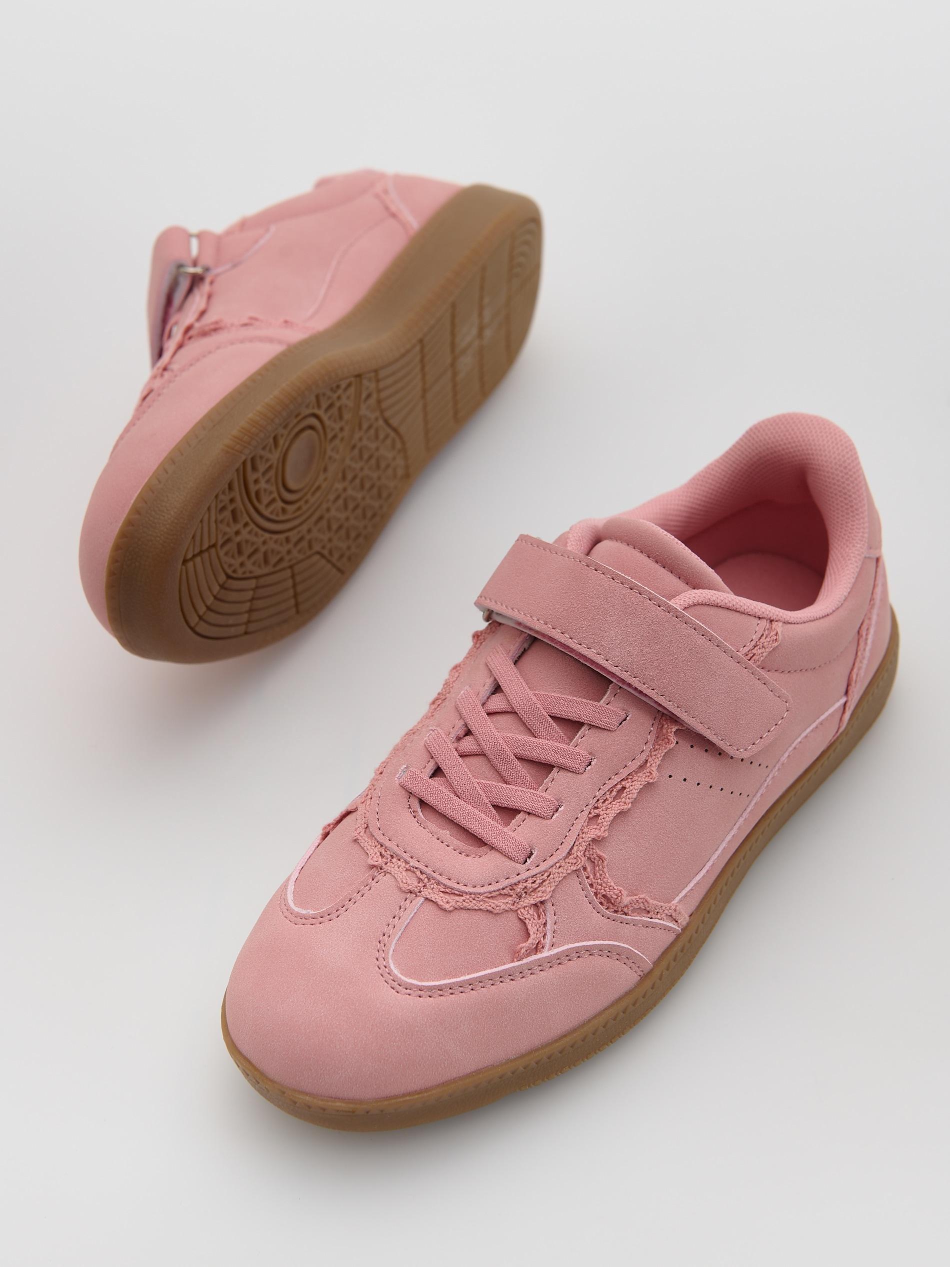 Pink Sneakers With A Rubber Sole, Pink, large image number 2