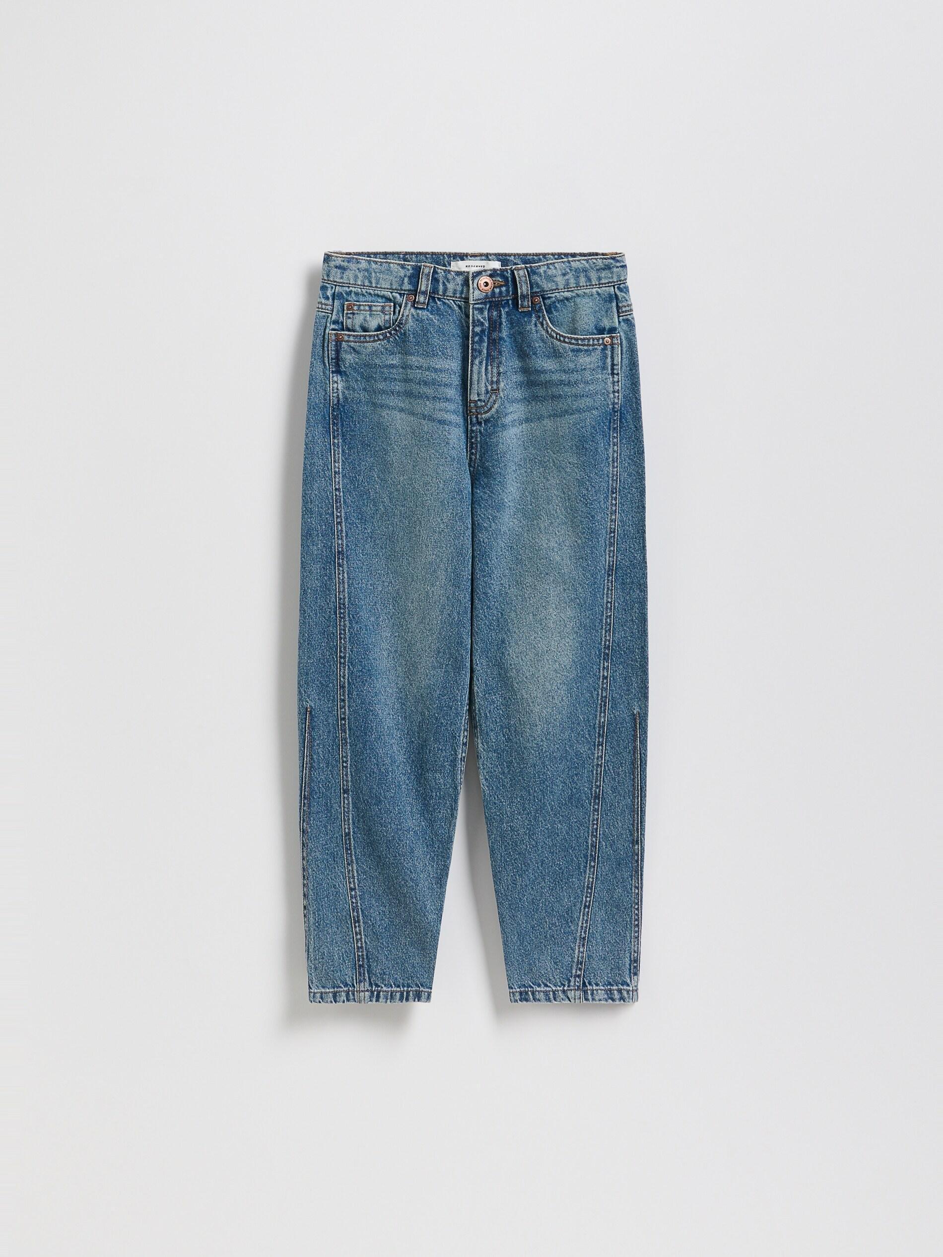 Navy Balloon Fit Jeans, Navy, large image number 0