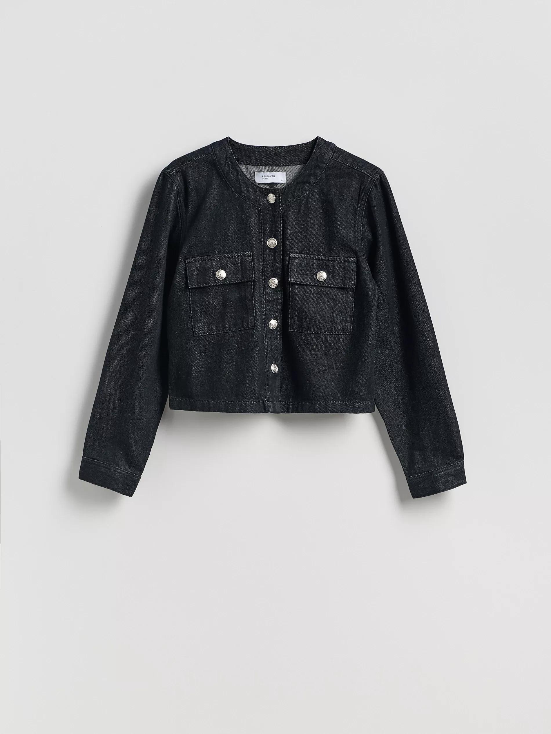 Grey Jacket With Decorative Buttons, Grey, large image number 4