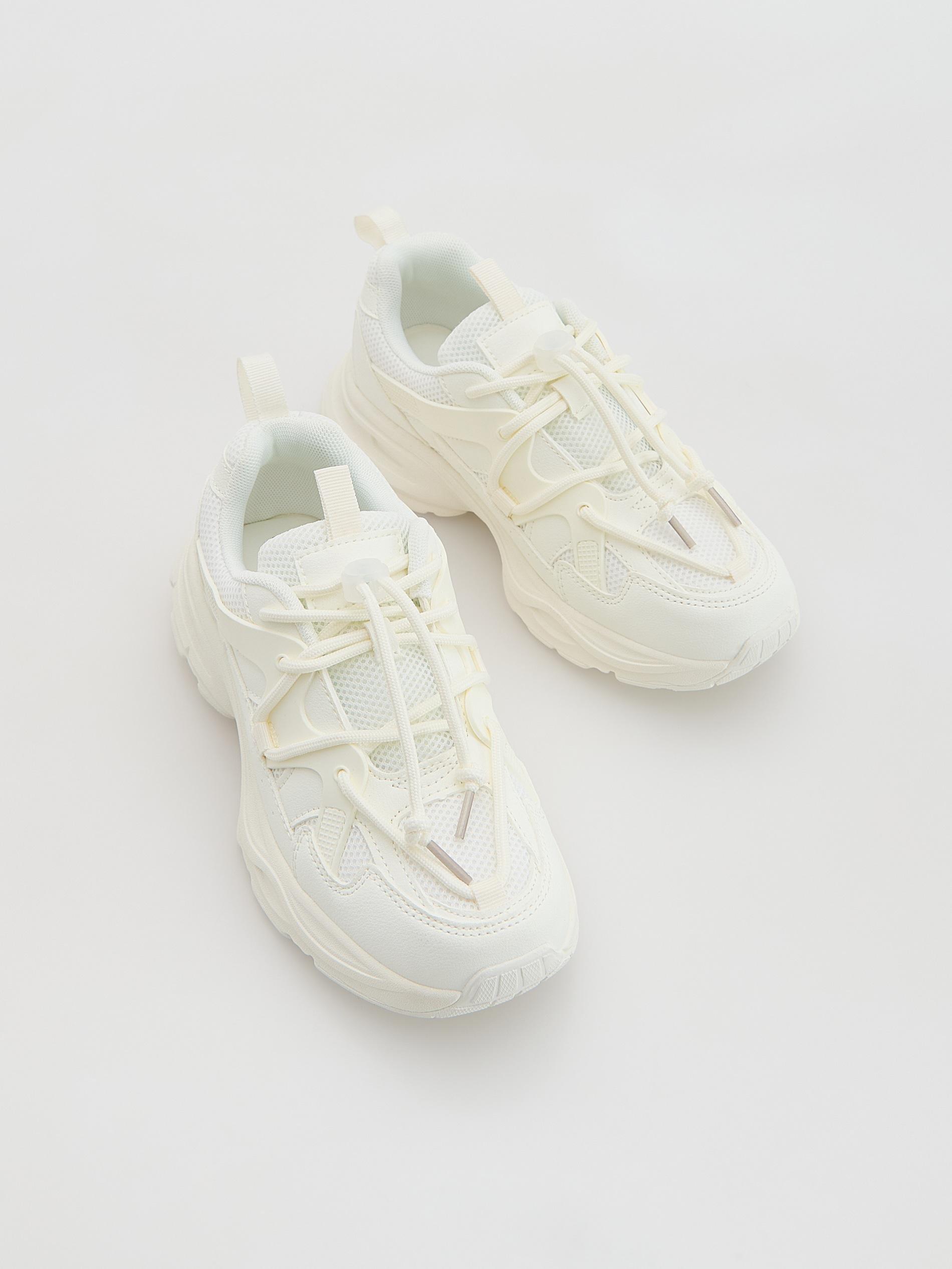 Cream Light Sneakers, Ivory, large image number 1