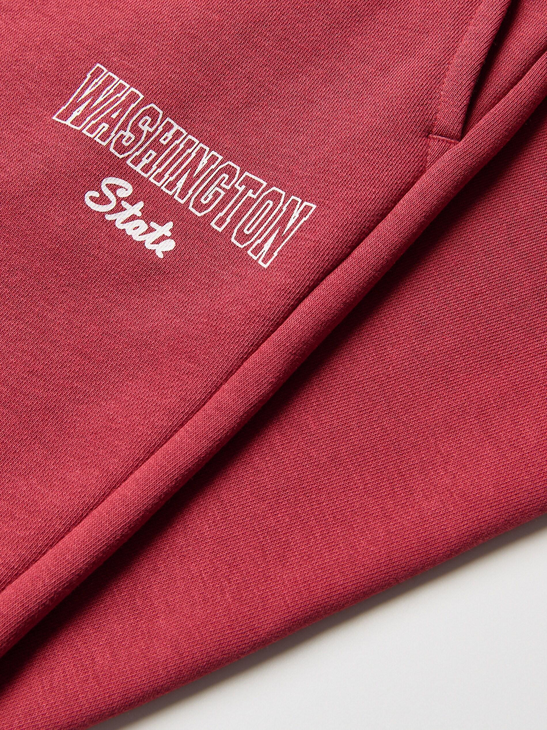 Red Cotton Joggers, Red, large image number 1