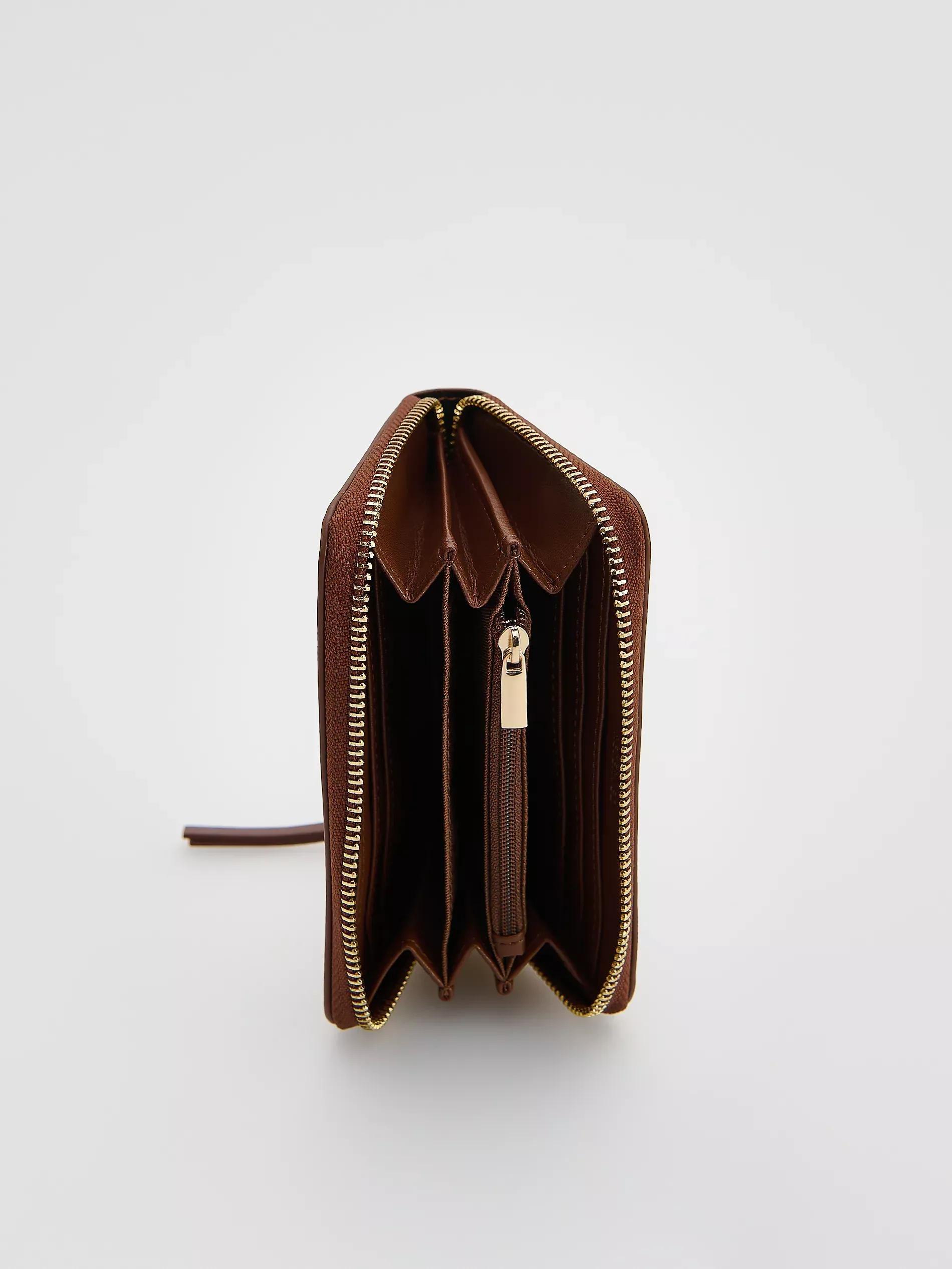 MAHOGANY Leather imitation wallet, Burgundy, large image number 1