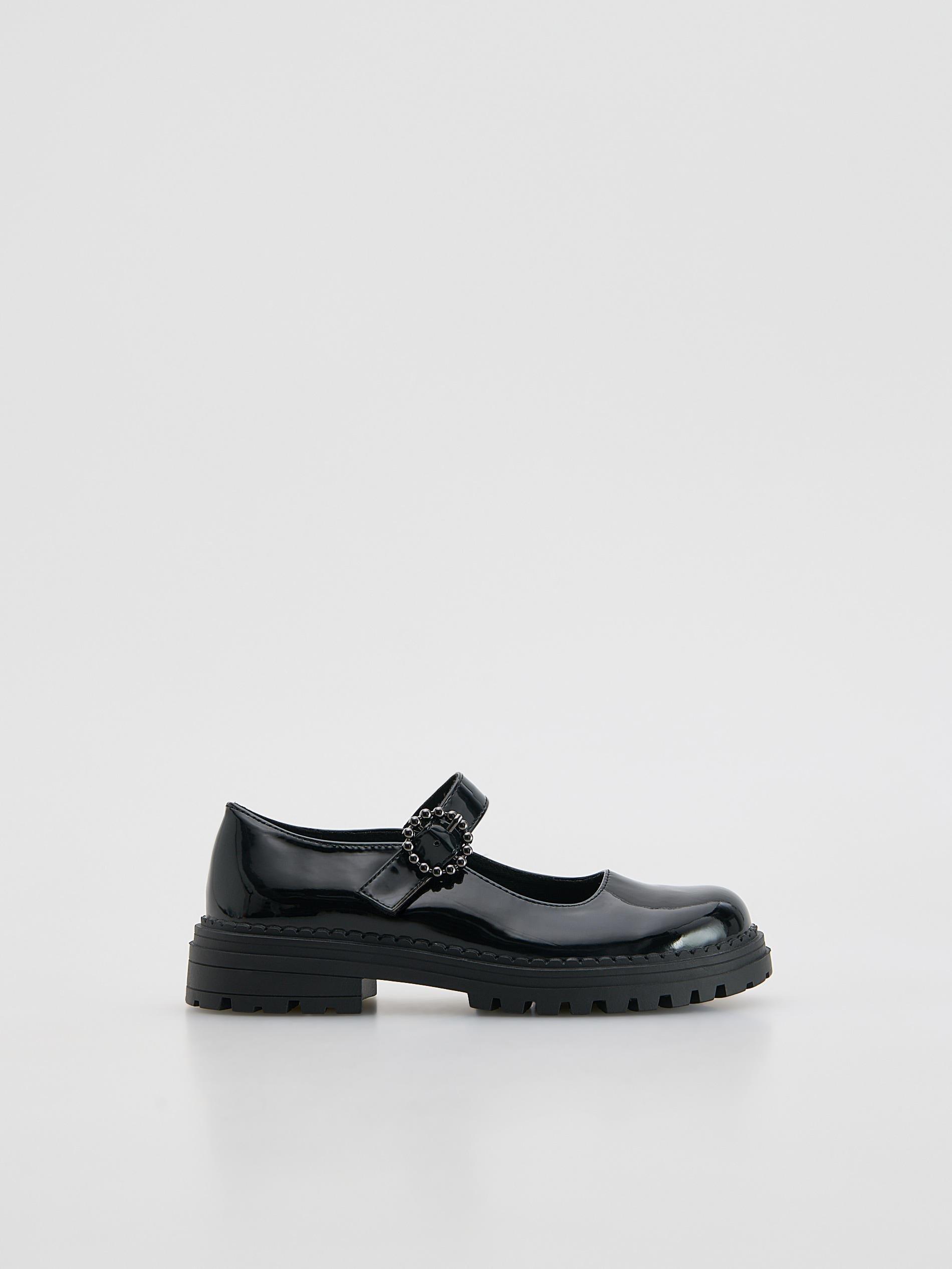Black Patent Loafers, Black, large image number 0
