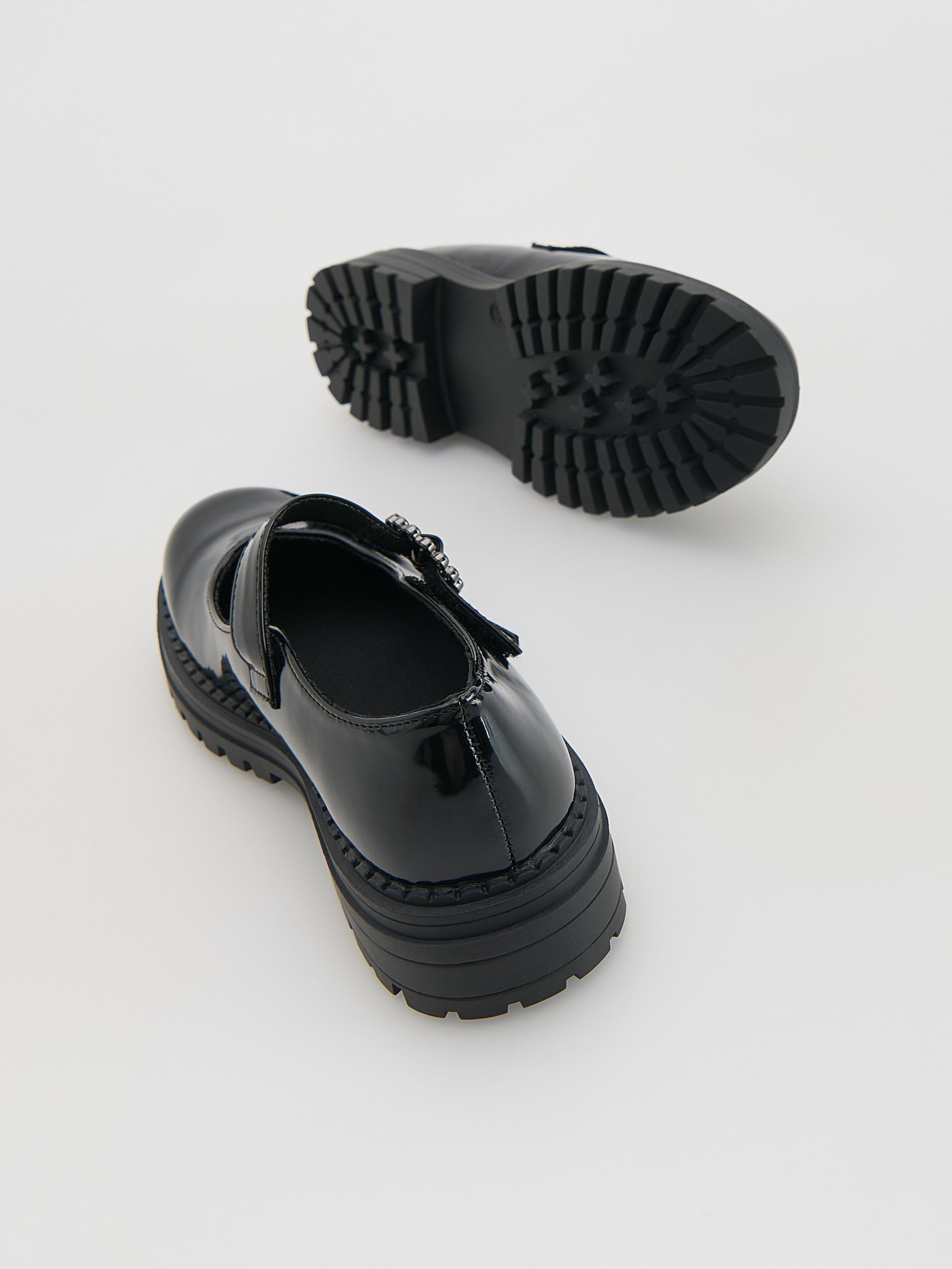 Black Patent Loafers, Black, medium