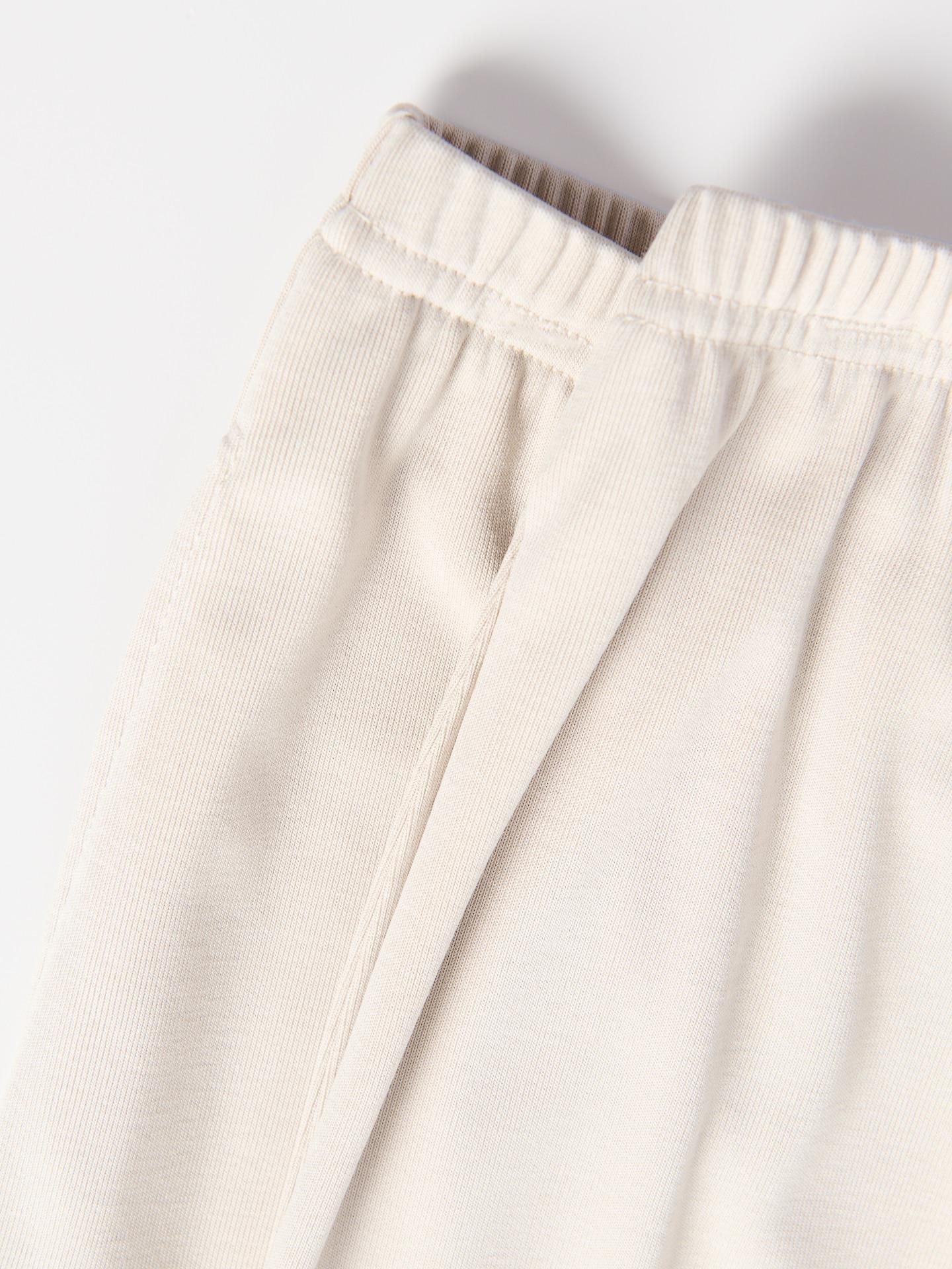Beige Viscose Rich Wide Leg Trousers, Beige, large image number 4