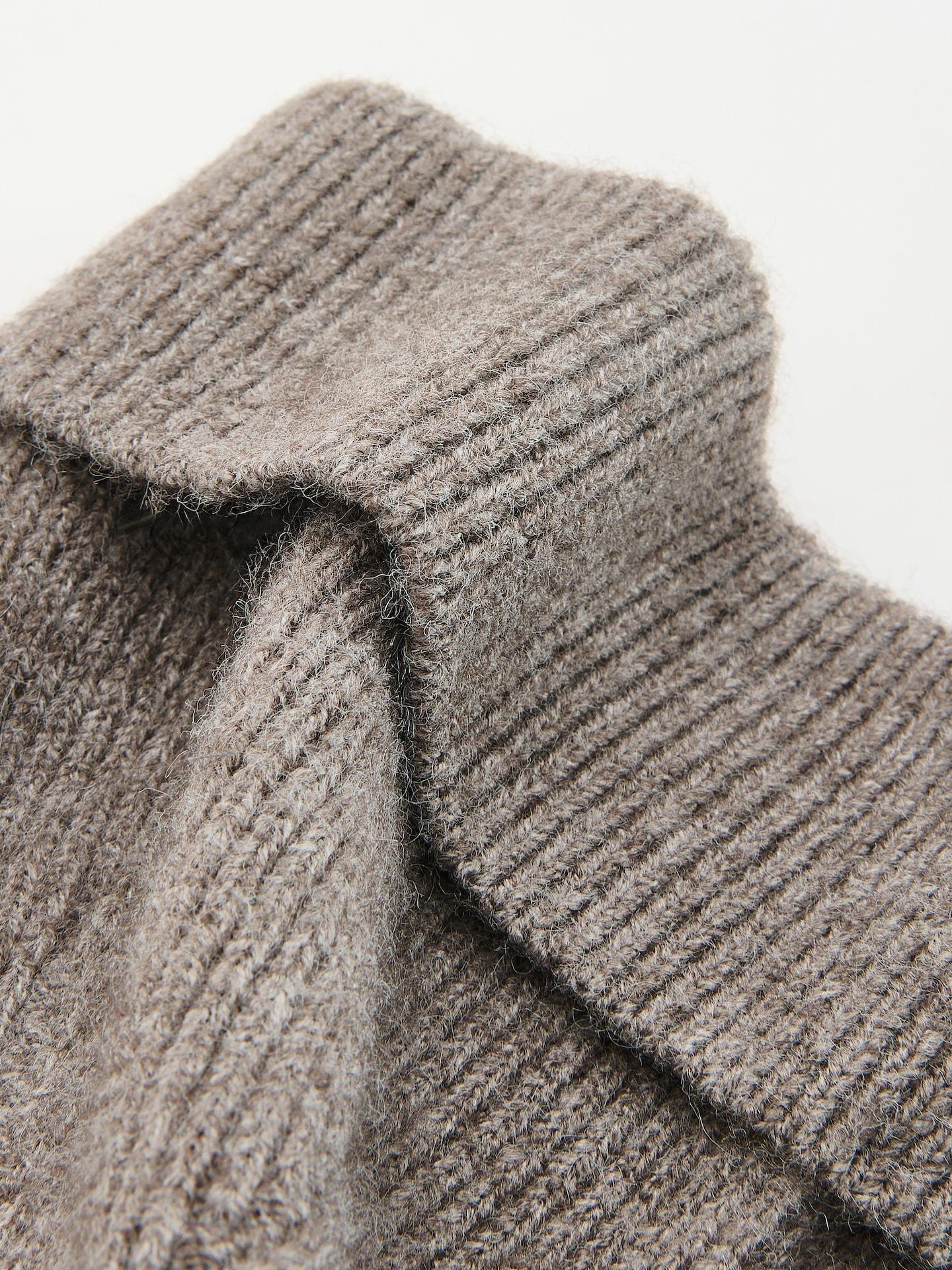 Brown Beanie, Grey, medium