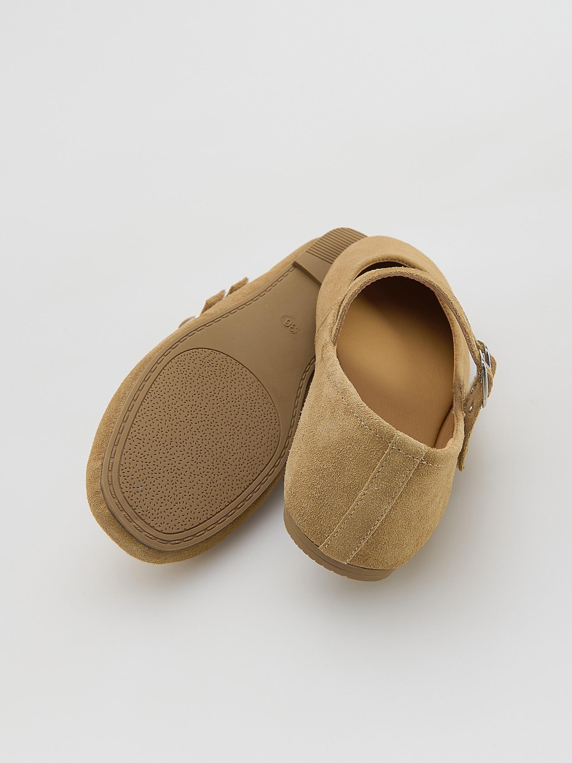 Brown Suede Ballerinas, Brown, large image number 2