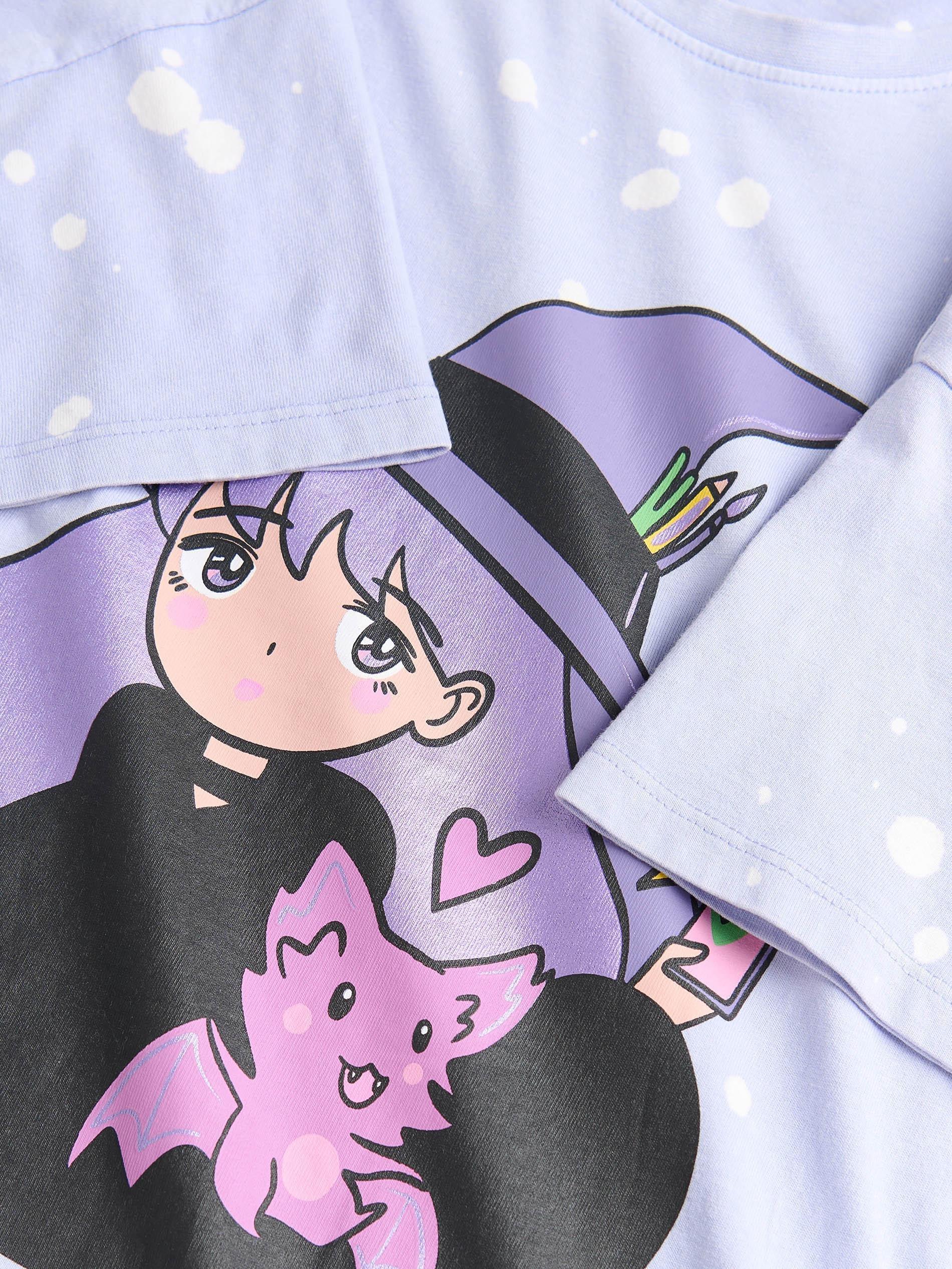Violet T-Shirt With Print, , large image number 3