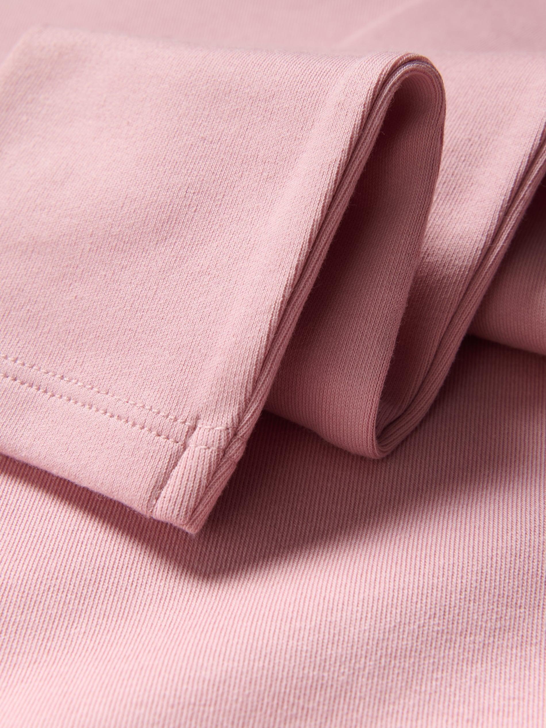 Pink Plain Long Sleeve T-Shirt, Pink, large image number 4